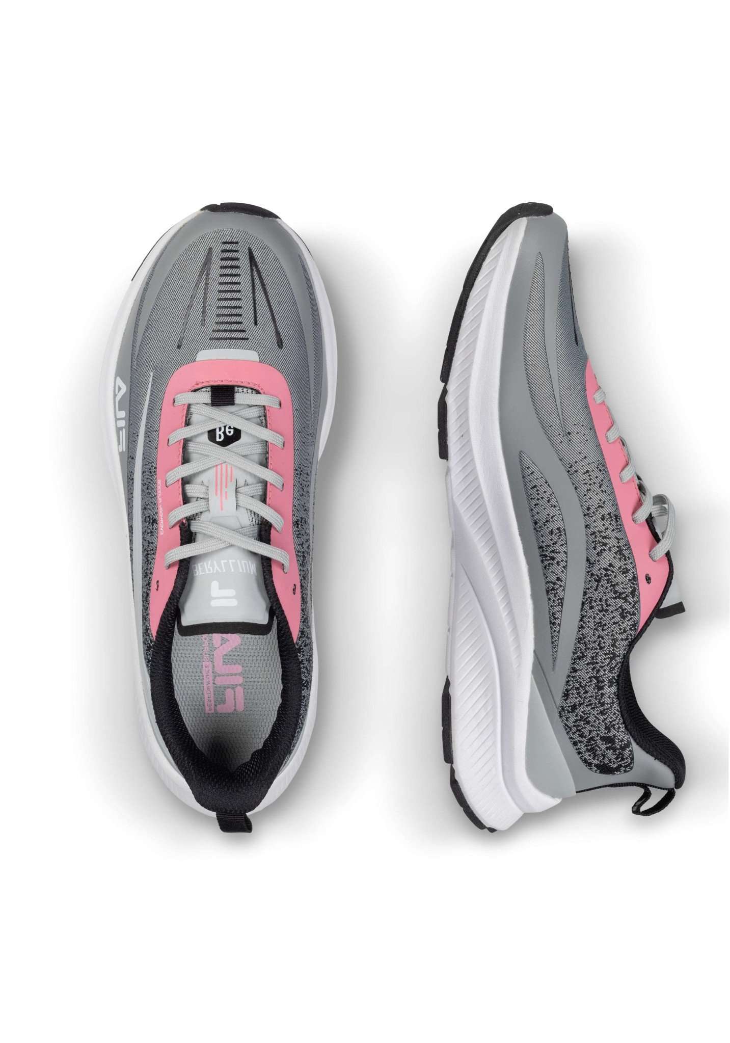 Beryllium Wmn in Gray Violet-Geranium Pink Running Shoes Fila   