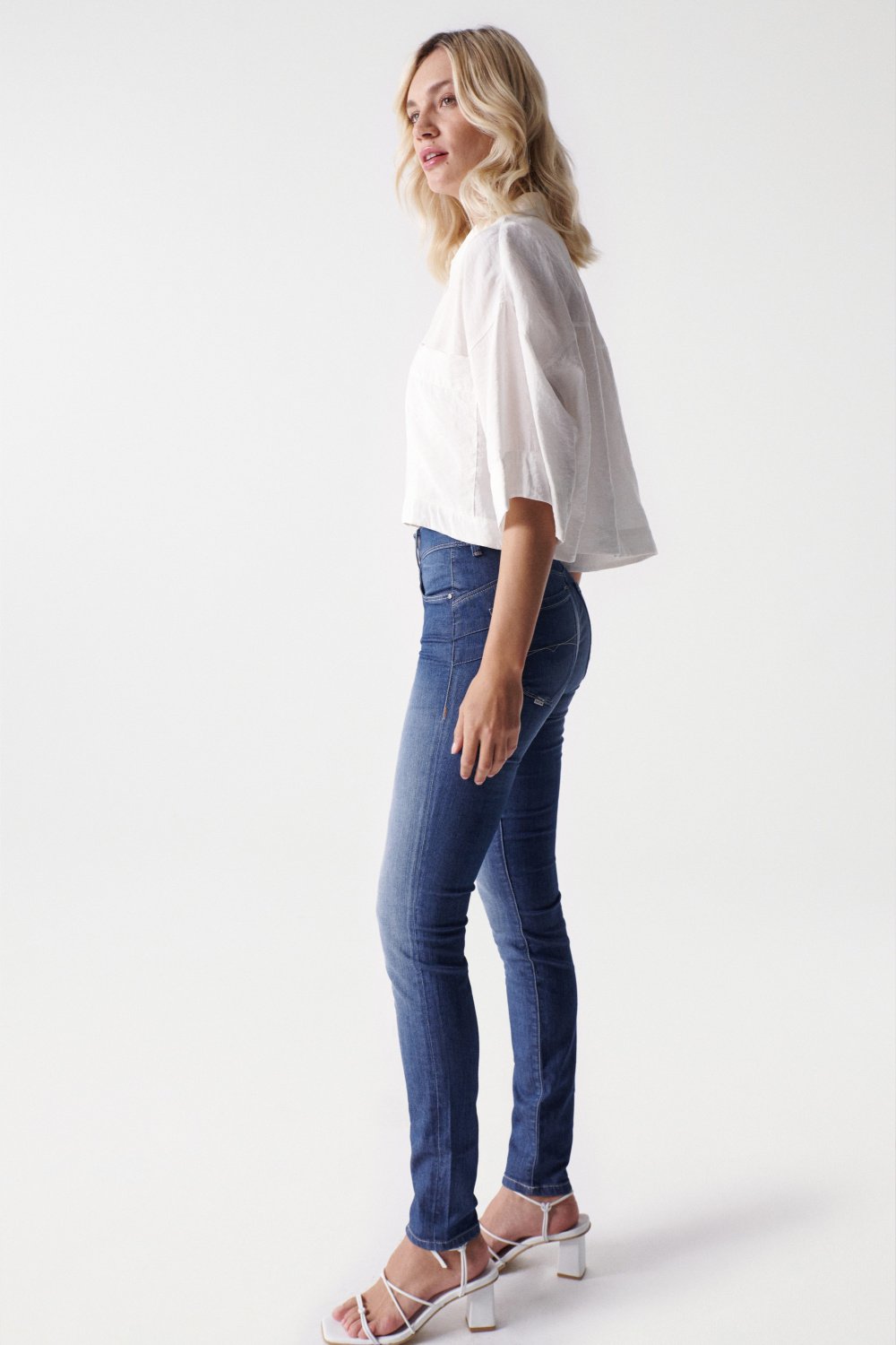 Secret Skinny Push-In in Medium Wash Jeans Salsa Jeans   