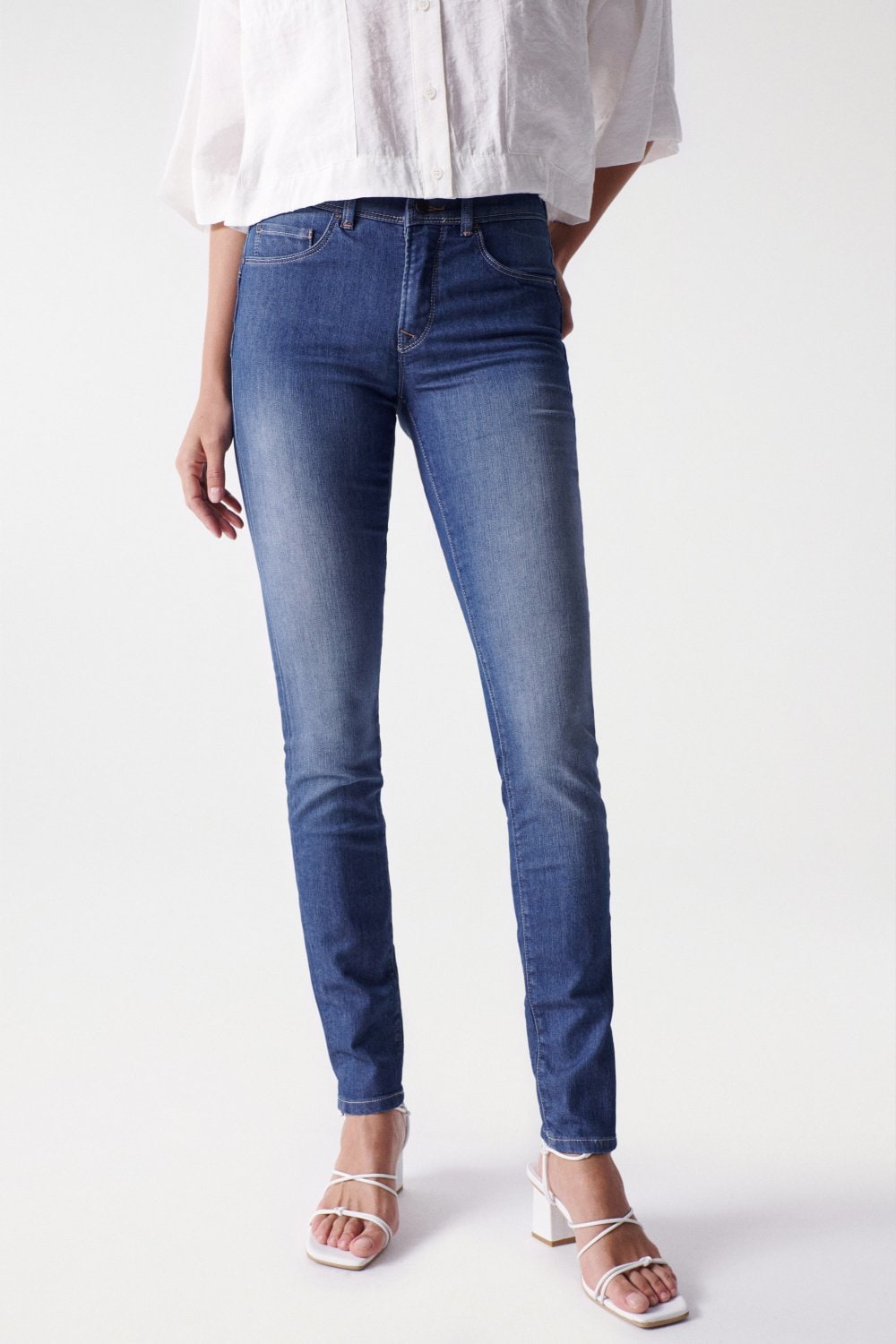 Secret Skinny Push-In in Medium Wash Jeans Salsa Jeans   