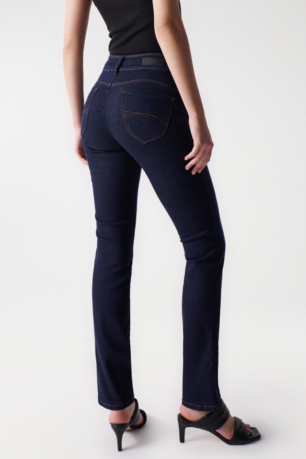 Secret Slim Push-In in Dark Wash Jeans Salsa Jeans   