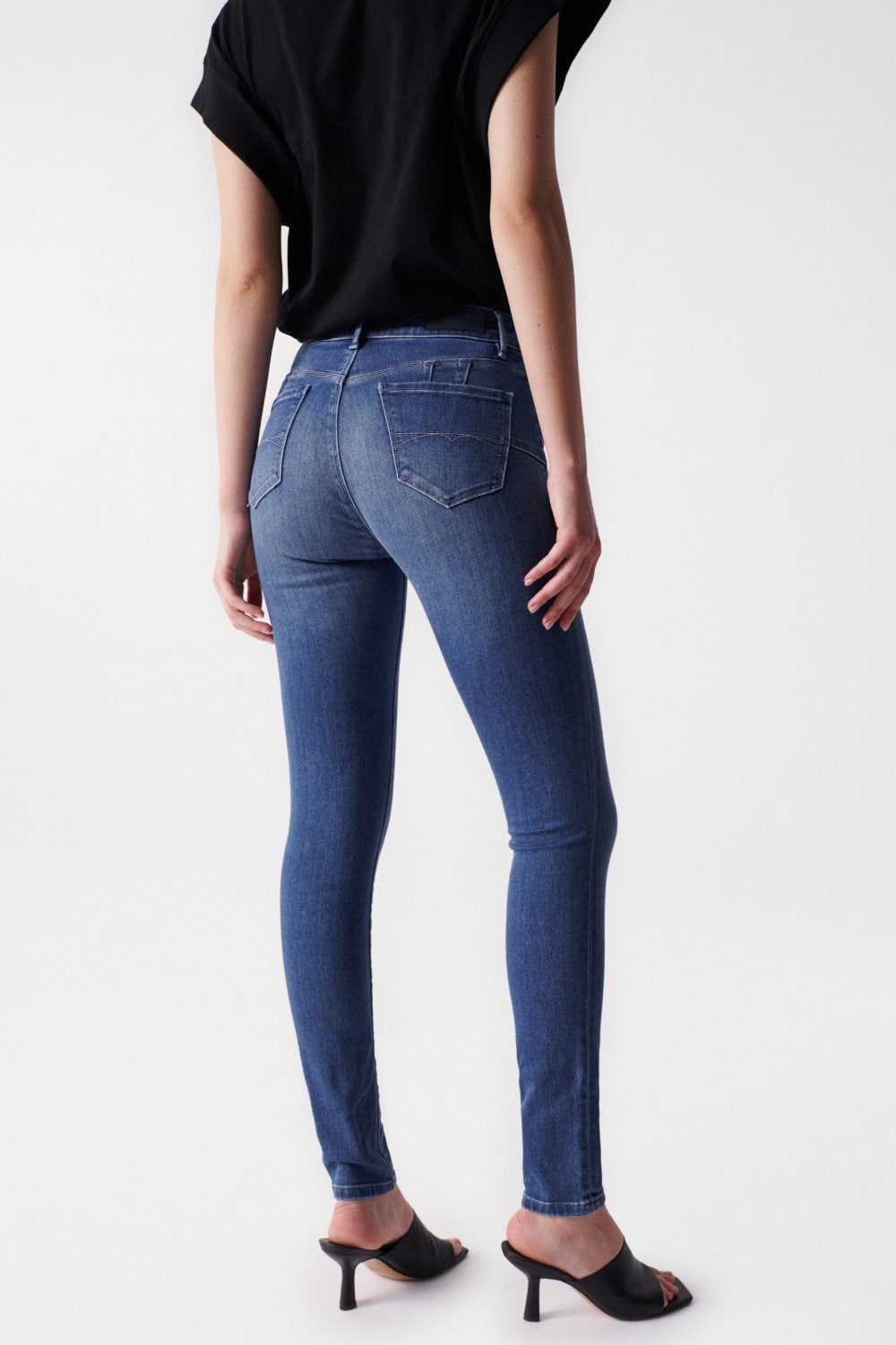 Destiny Skinny Push-Up in Medium Wash Jeans Salsa Jeans   