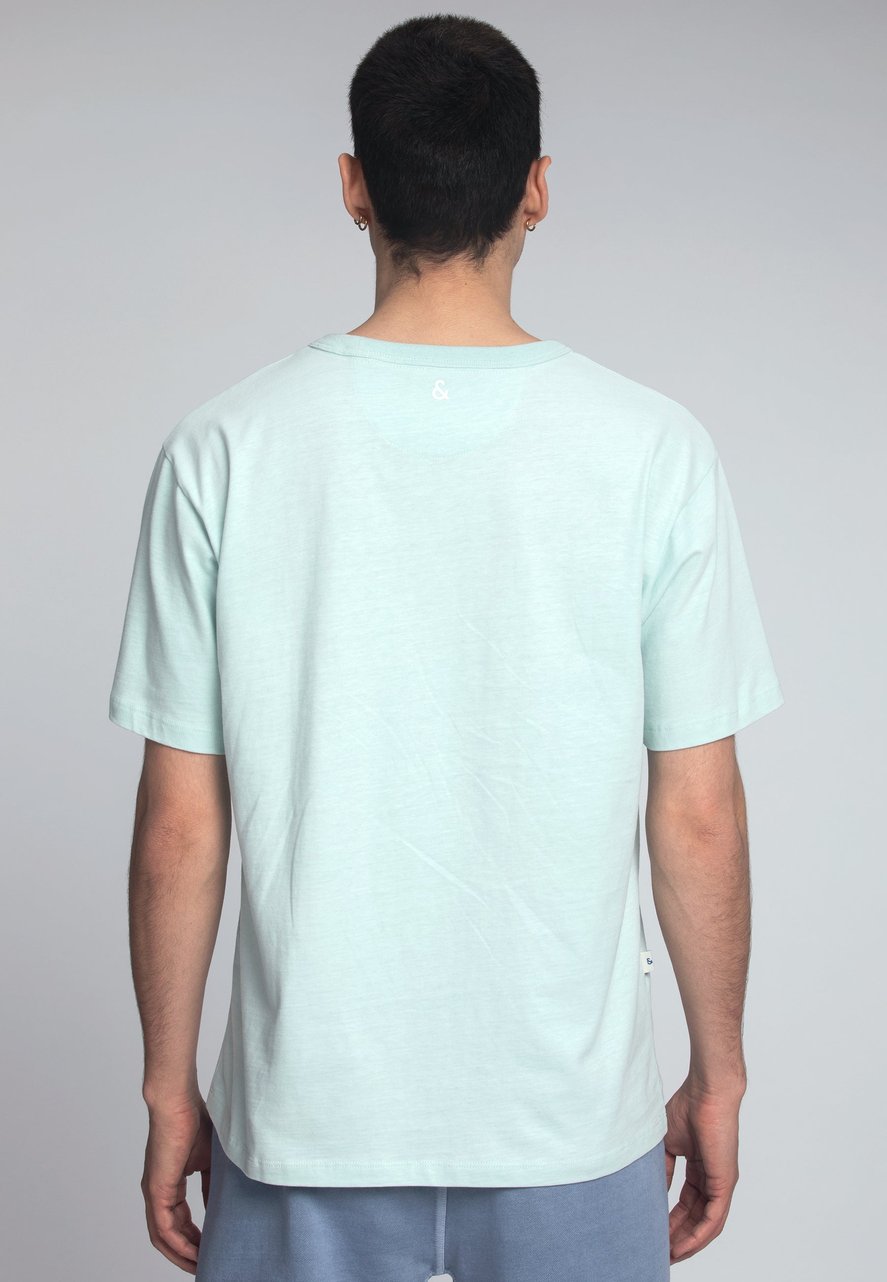 T-shirt Basic Embroidery in Mist T-shirts Colours and Sons   