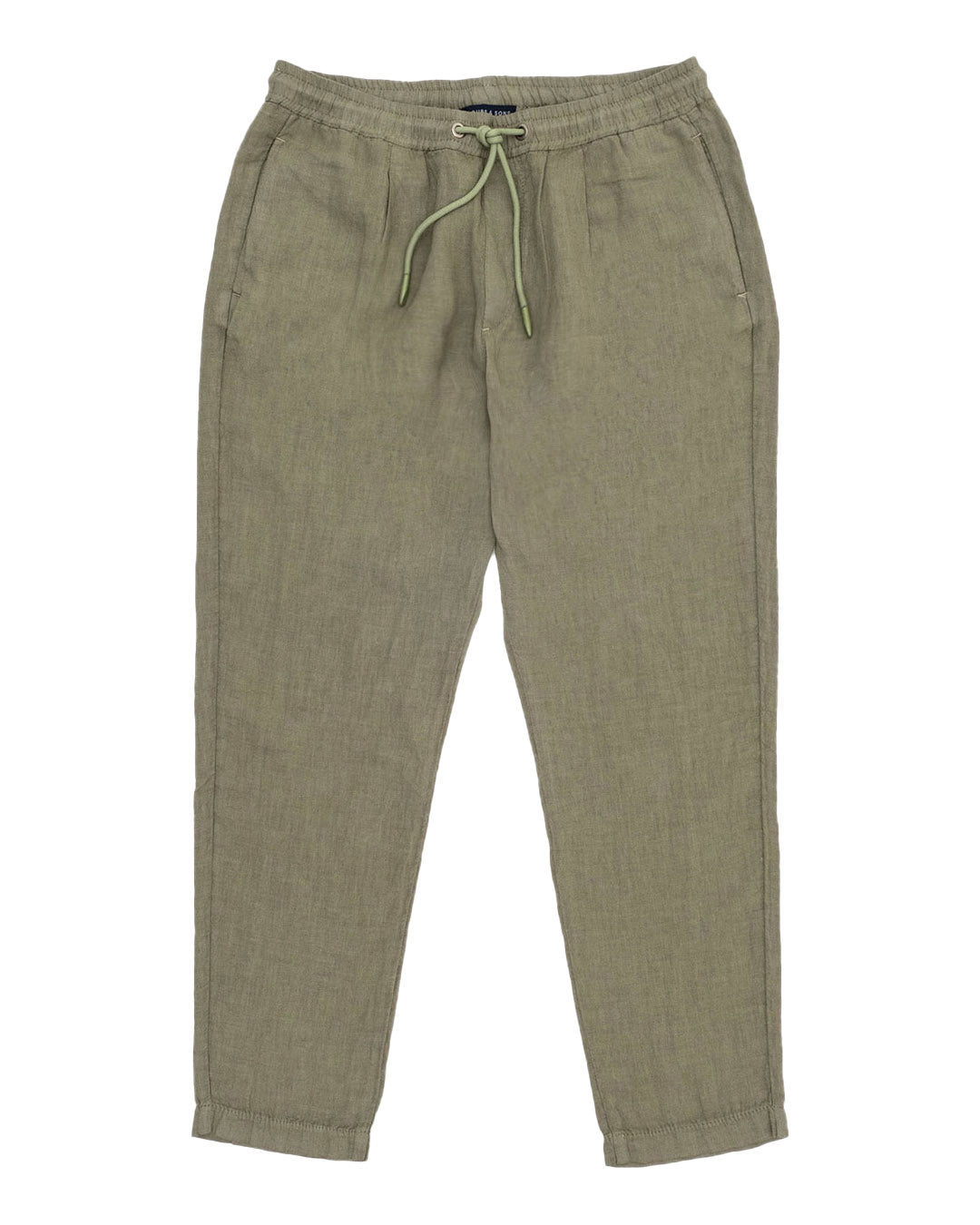 Pants Cropped Linen in Olive Pants Colours and Sons   