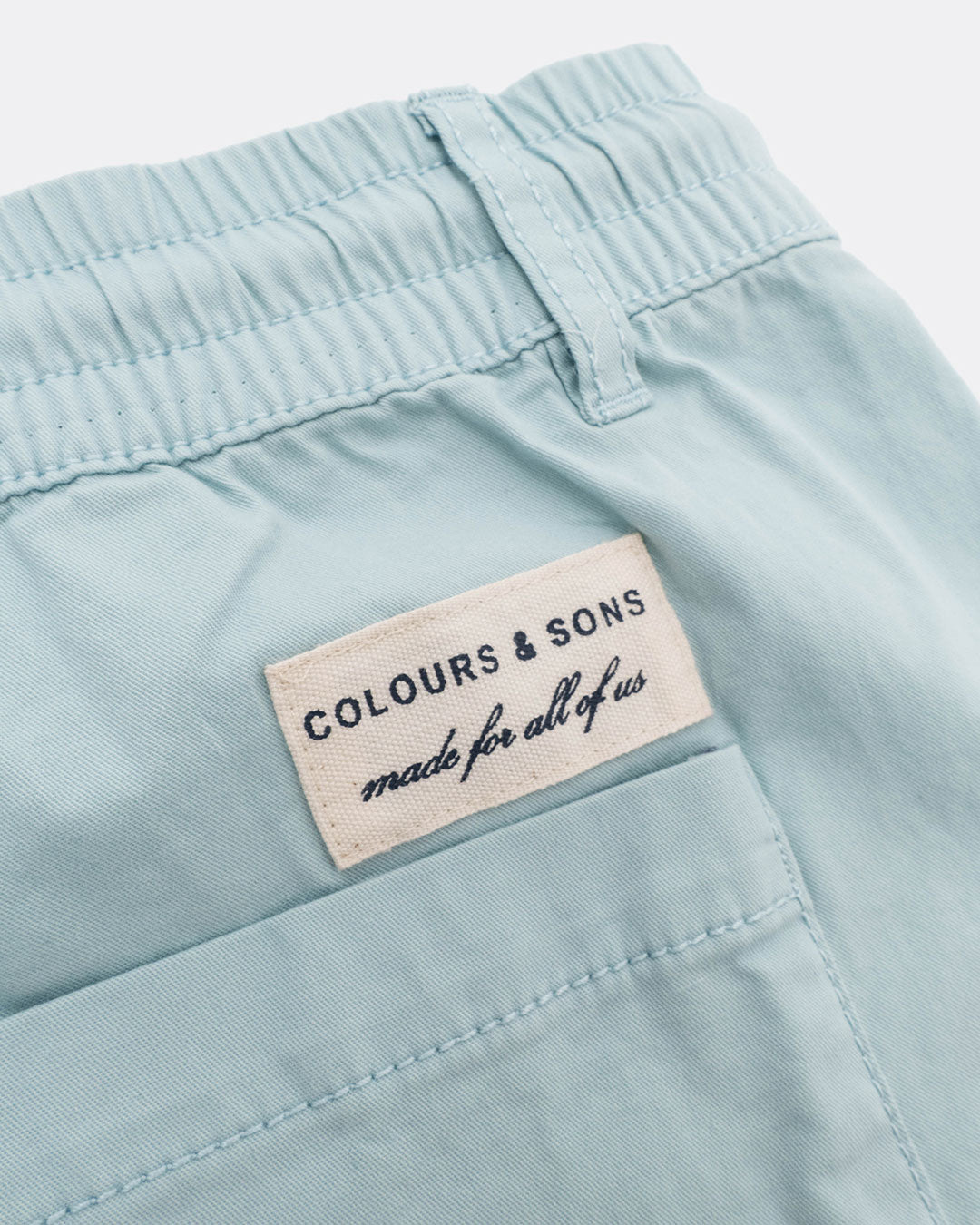 Shorts Light Twill in Mist Shorts Colours and Sons   