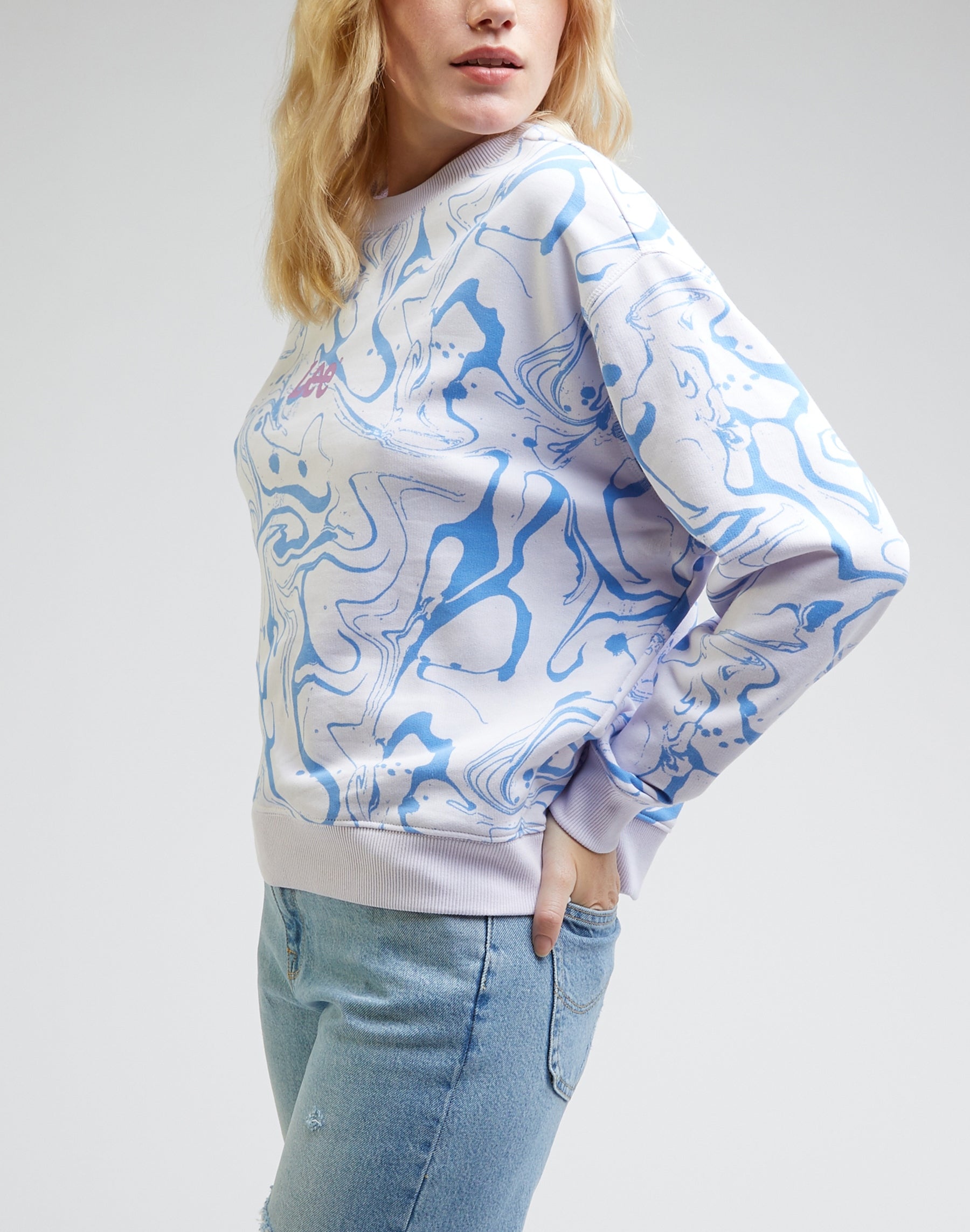 Cropped Sweatshirt in Gardenia Sweatshirts Lee   