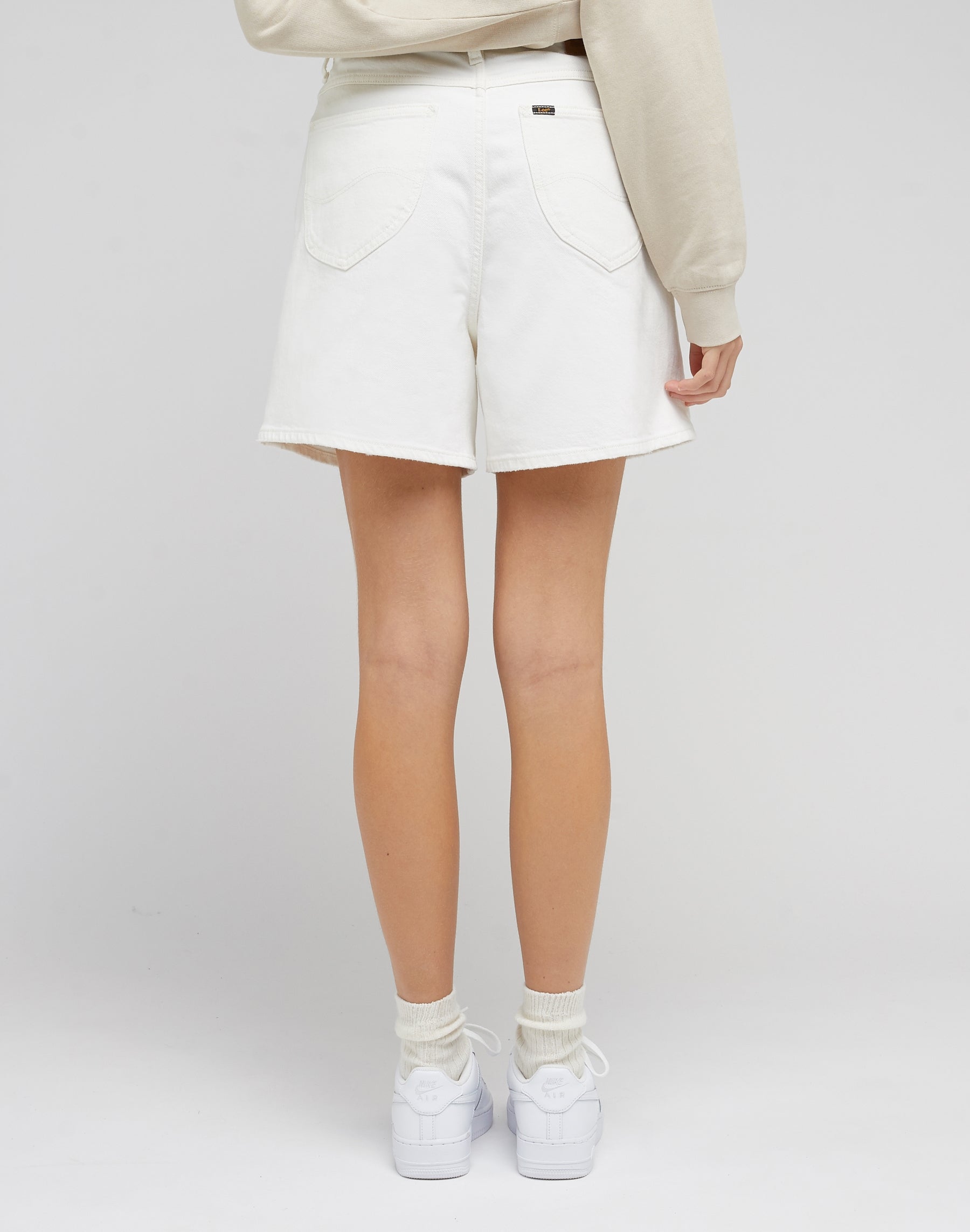 Stella short in marble white denim shorts Lee   