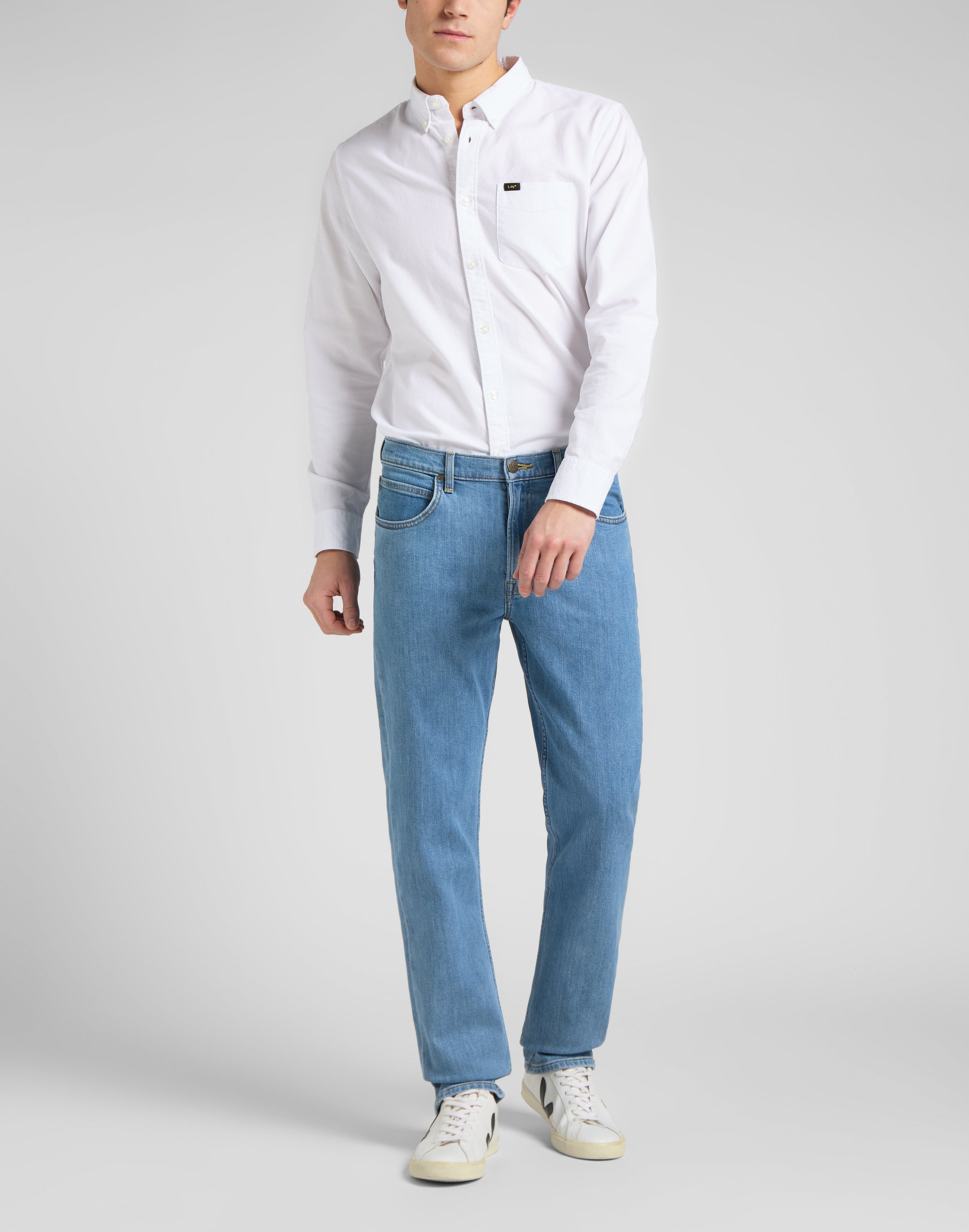 Brooklyn Straight in Light Stone Jeans Lee   