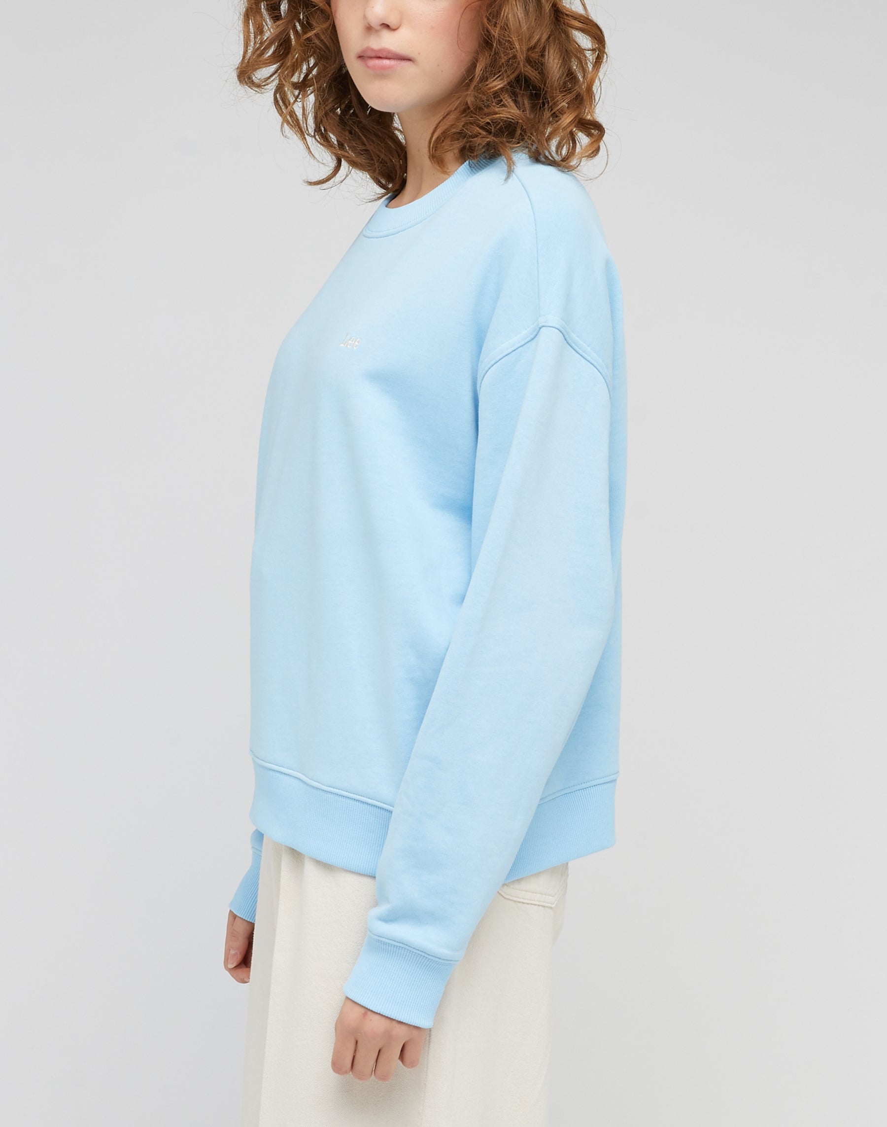 Crew Sweatshirt in Shasta Blue Sweatshirts Lee   