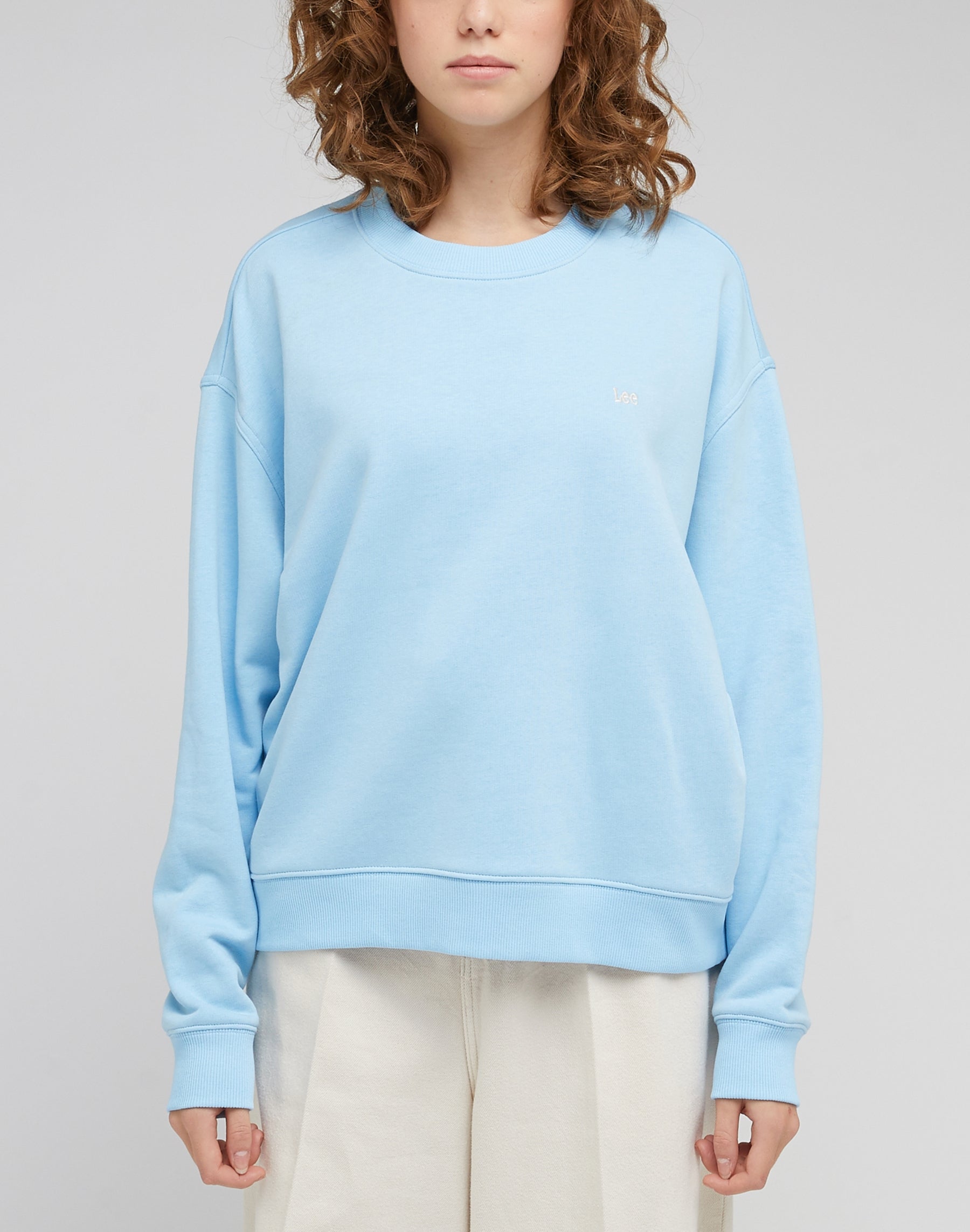 Crew Sweatshirt in Shasta Blue Sweatshirts Lee   