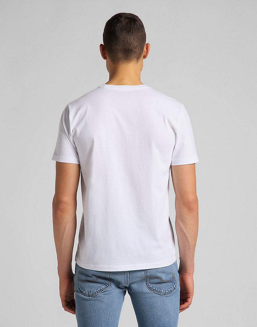 Short Sleeve Patch Logo Tee in White T-Shirts Lee   