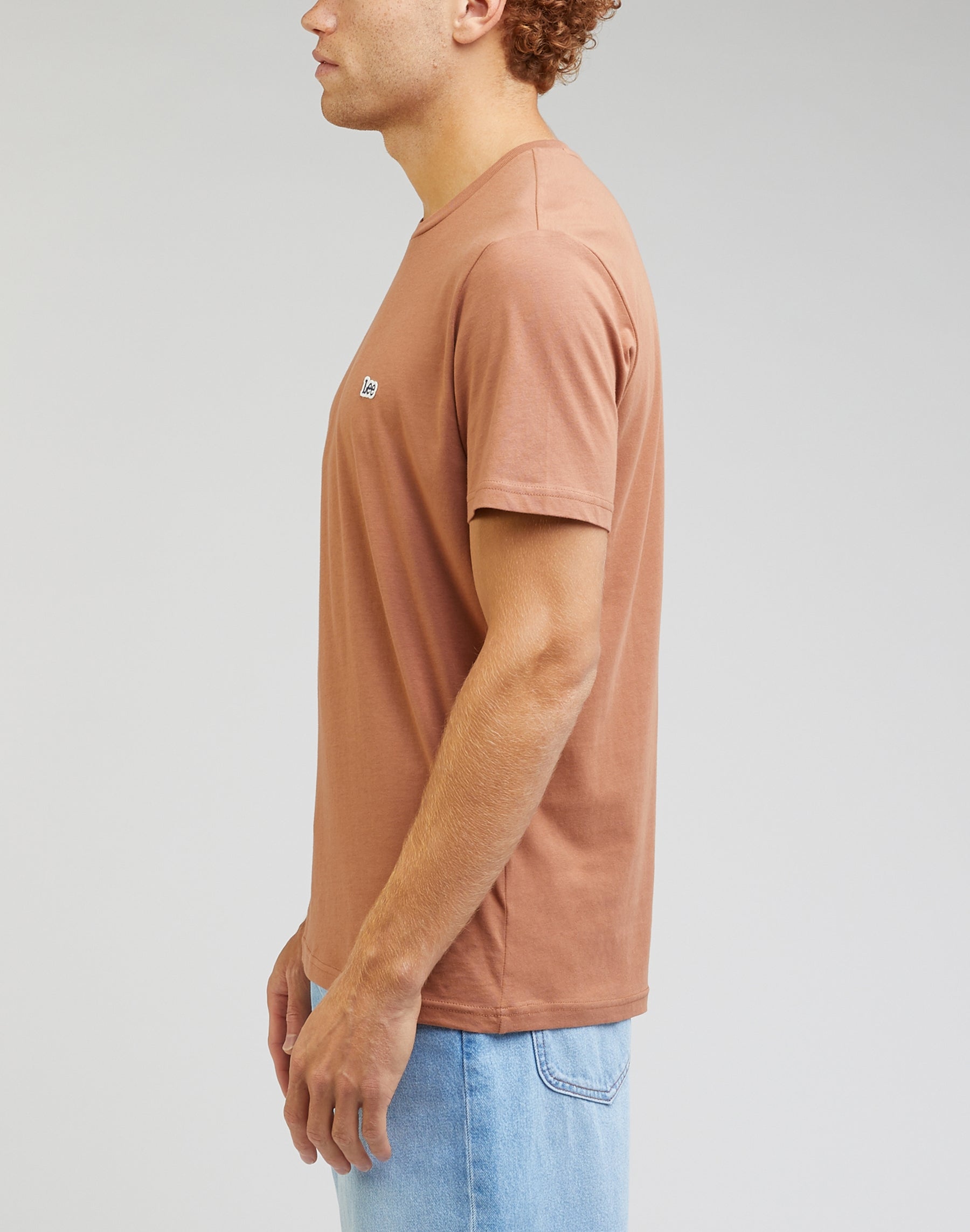 Short sleeve patch logo tee in cider t shirts Lee   