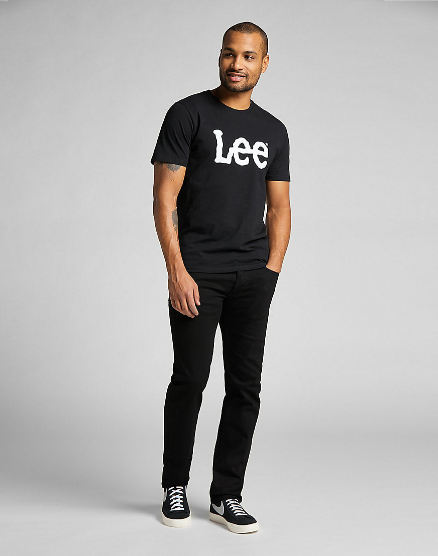 Wobbly Logo Tee in Black T-Shirts Lee   