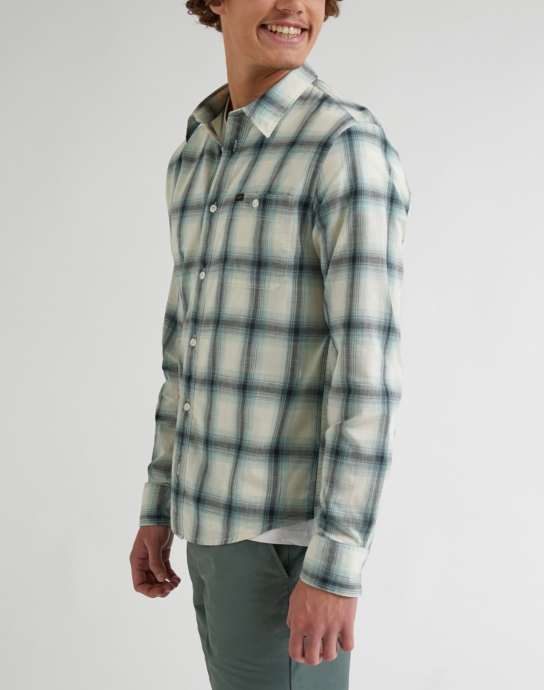 Leesure Shirt in Dusty Jade Shirts Lee   