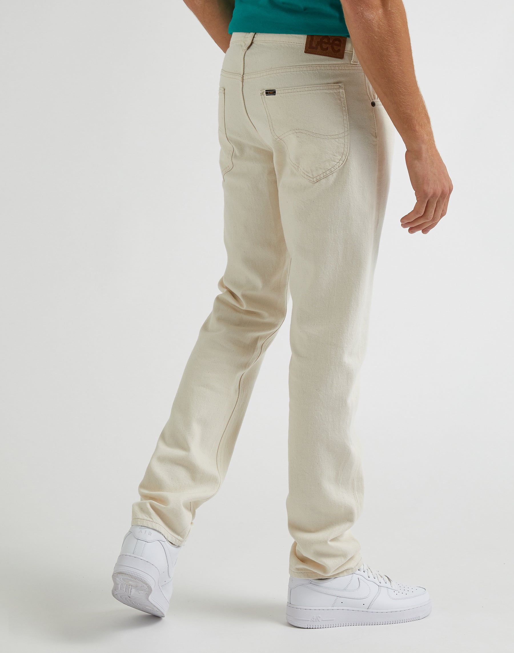 Daren Zip Fly Non Stretch in Ecru Pants Lee   