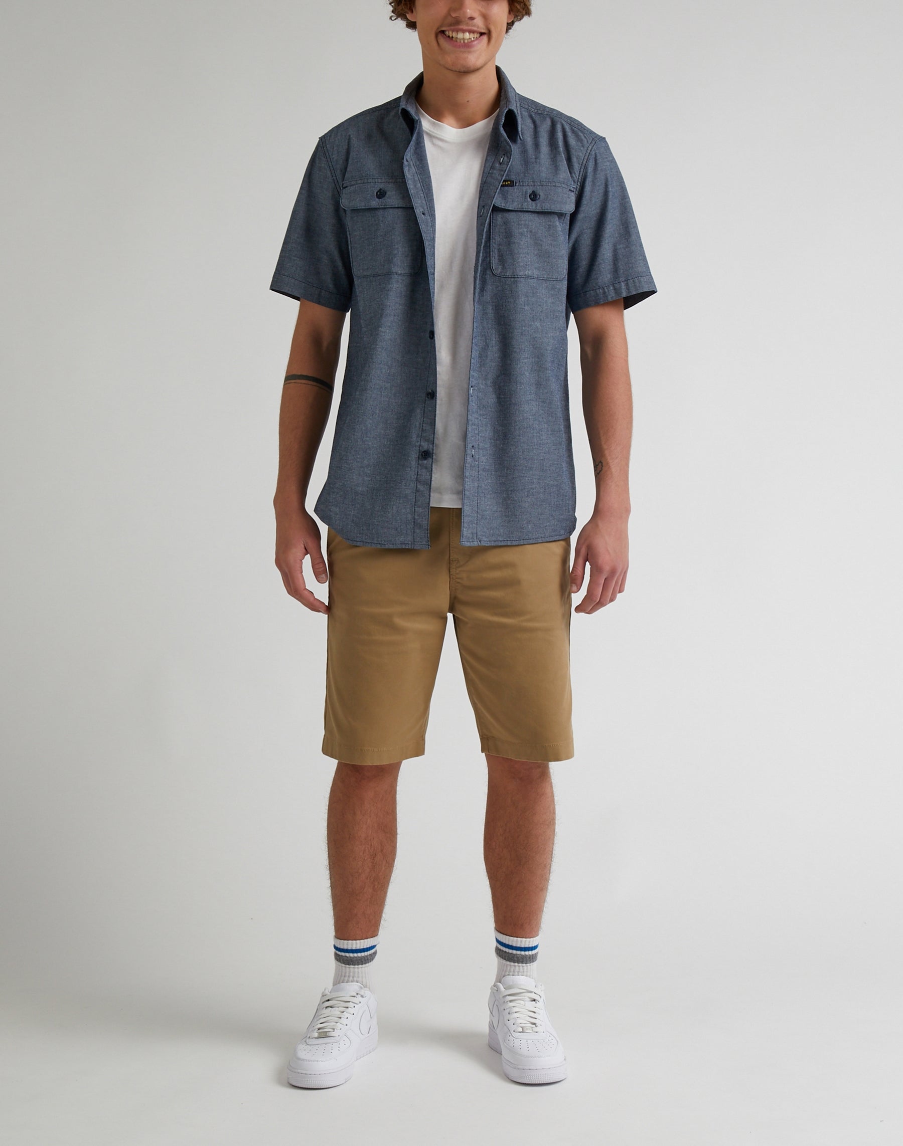 Regular Chino Short in Clay Shorts Lee   