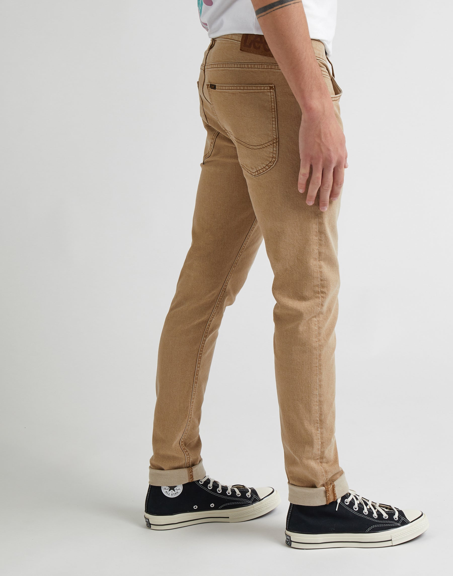 Luke Low Stretch in Chestnut Light Pants Lee   