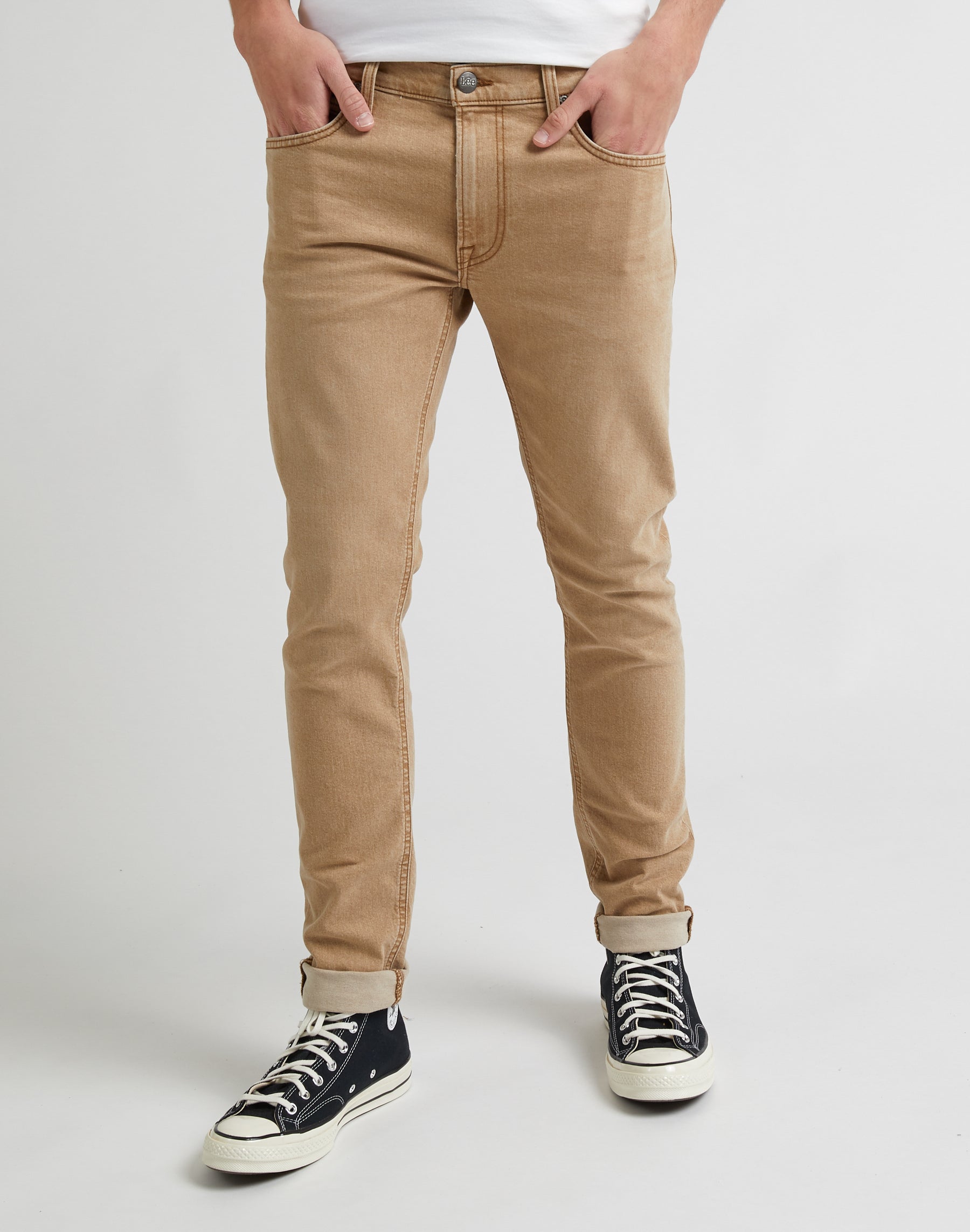 Luke Low Stretch in Chestnut Light Pants Lee   