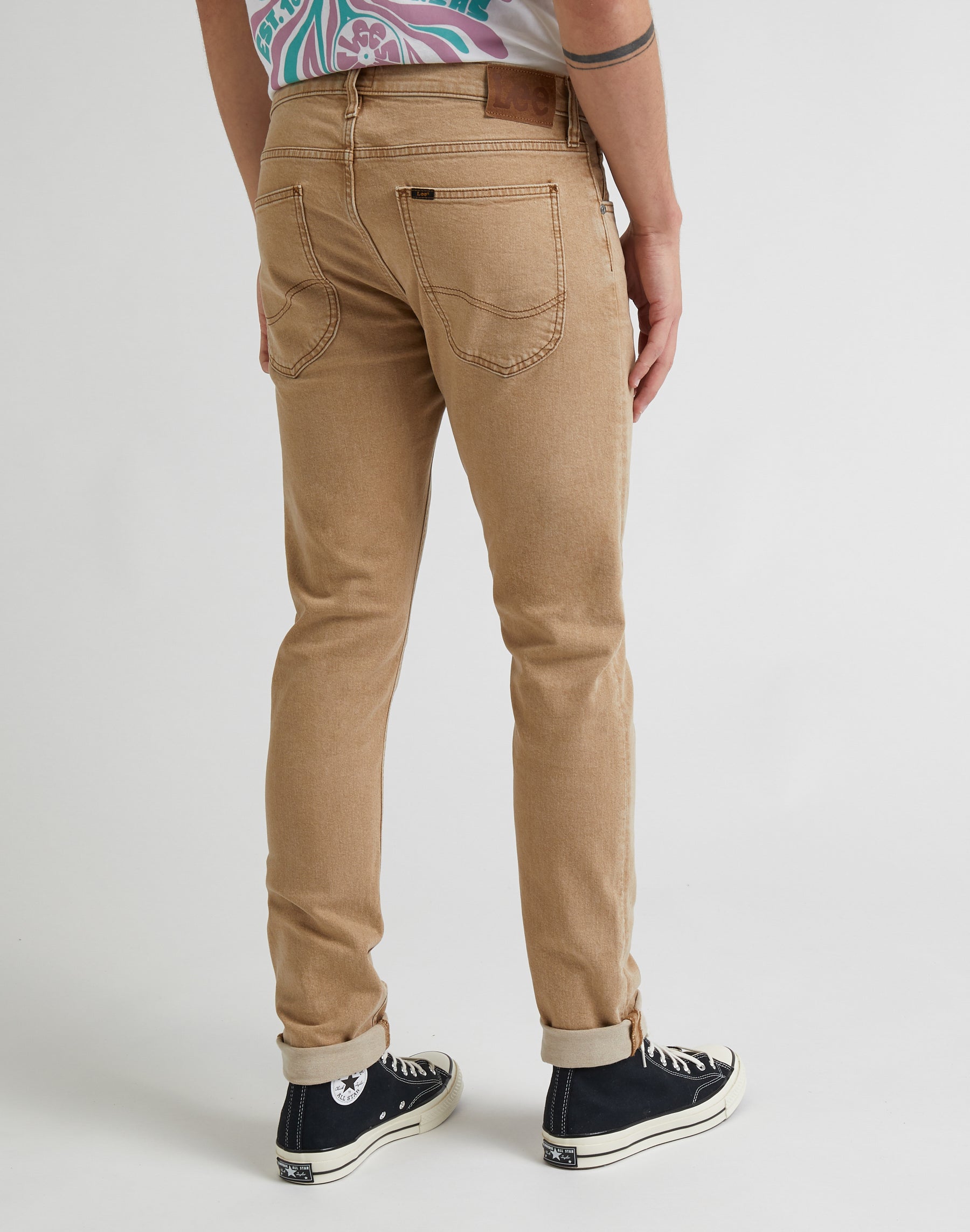 Luke Low Stretch in Chestnut Light Pants Lee   