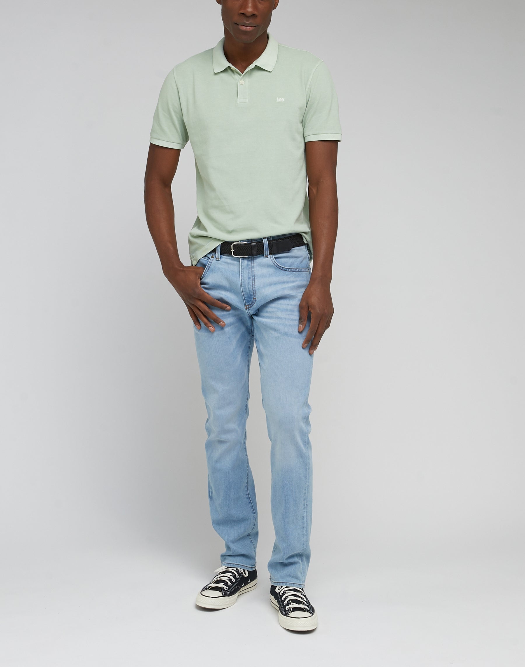 Slim Fit Mvp in Heron Blue Jeans Lee   