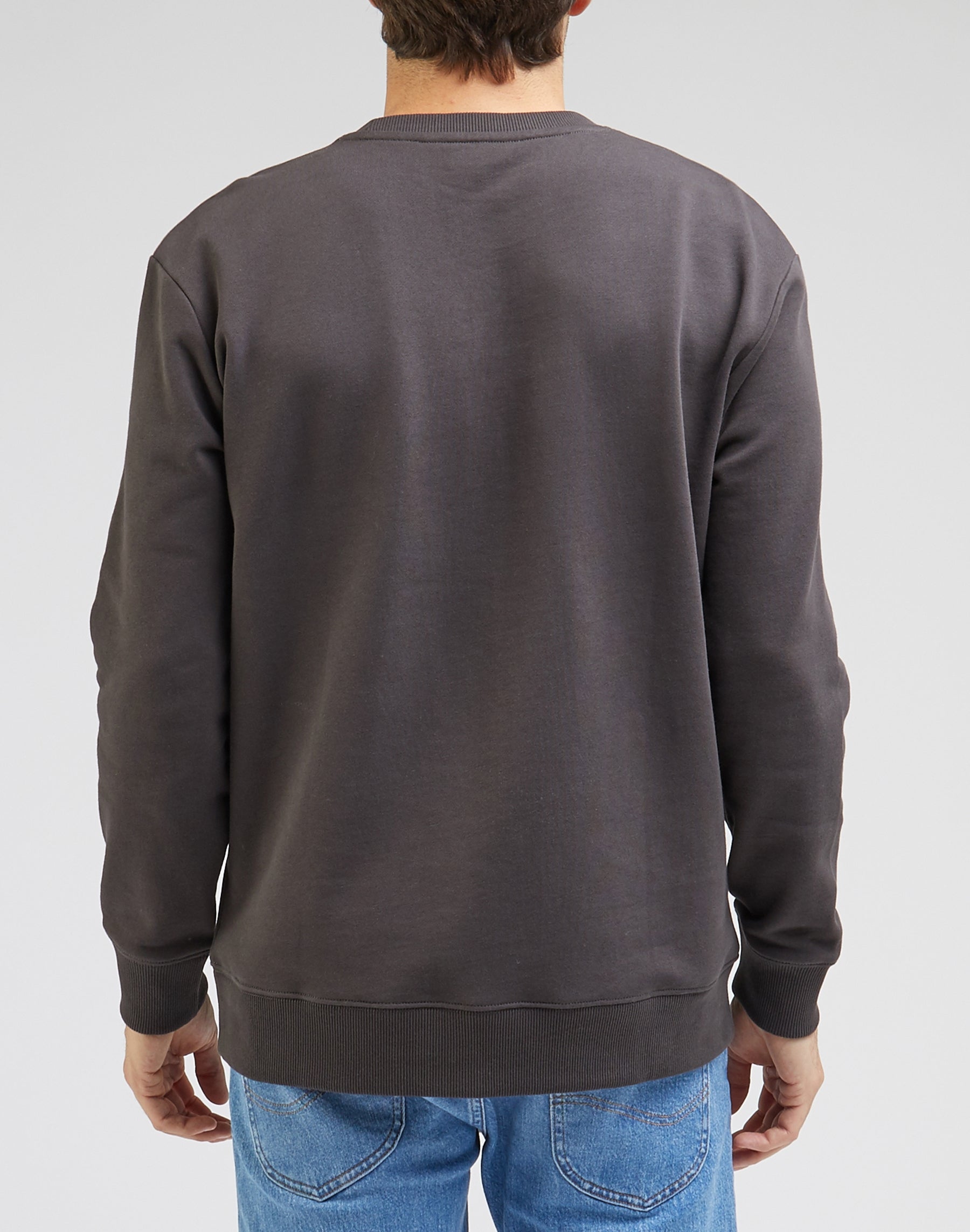 Wobbly Lee Sweatshirt in Washed Black Sweatshirts Lee   