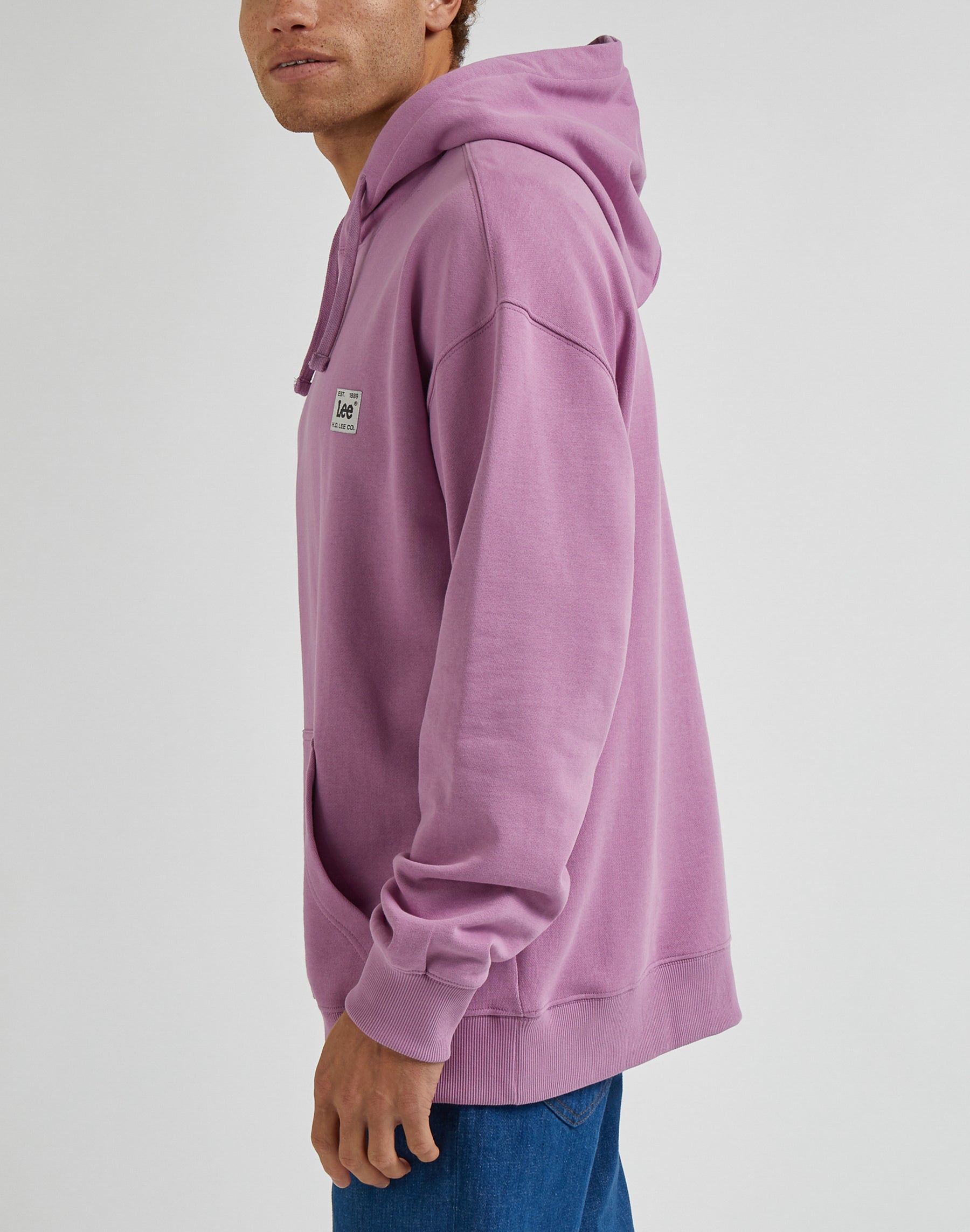 Core Loose Hoodie in Pansy Hooded Sweater Lee   