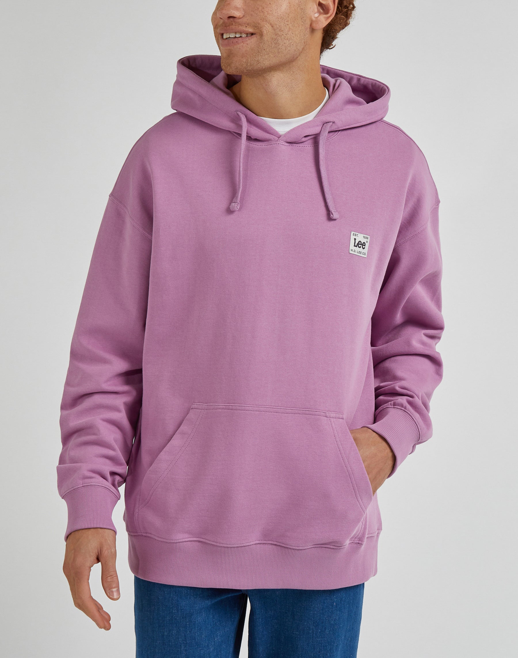 Core Loose Hoodie in Pansy Hooded Sweater Lee   