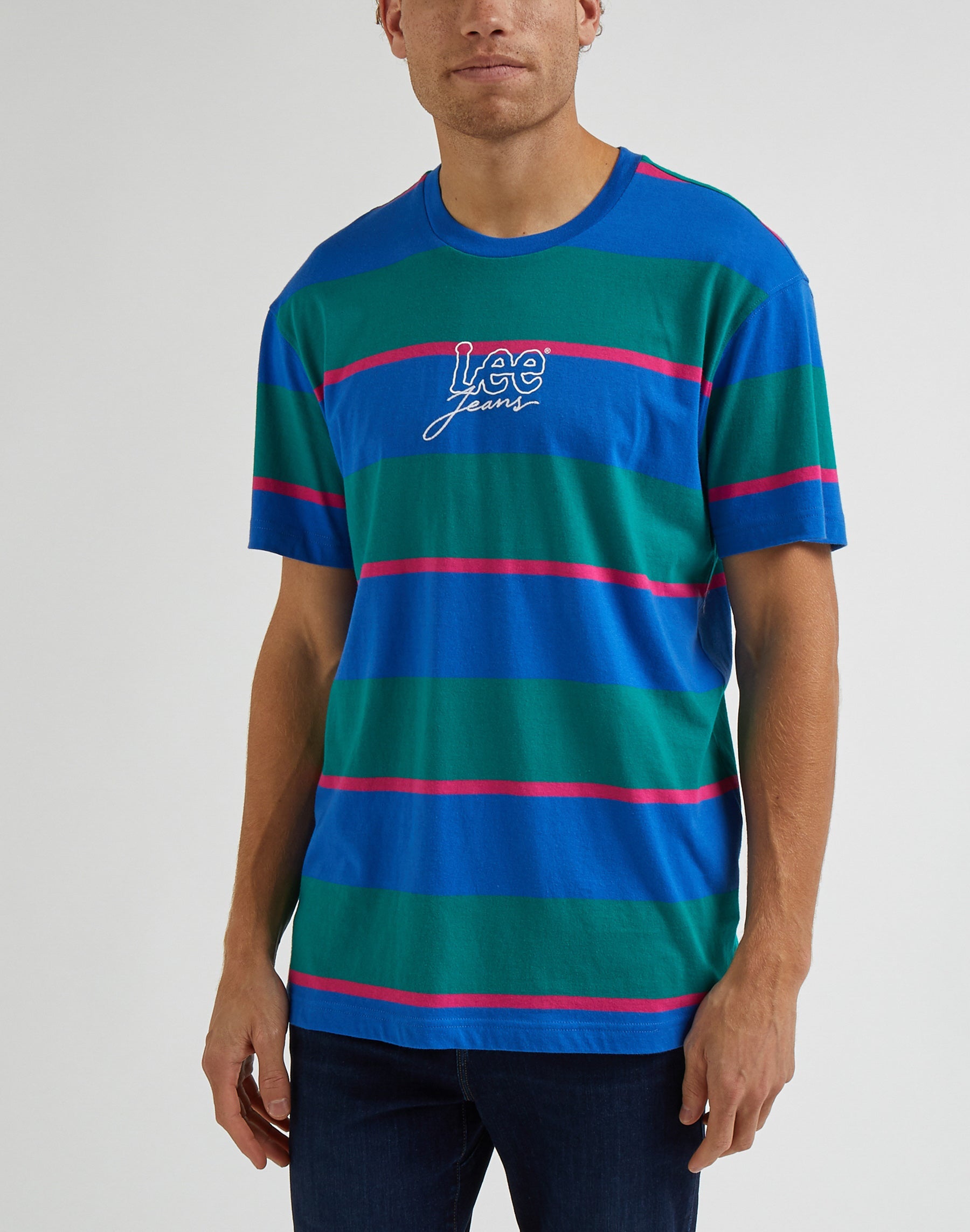 80S Relaxed Stripe Tee in Ferris T-Shirts Lee   