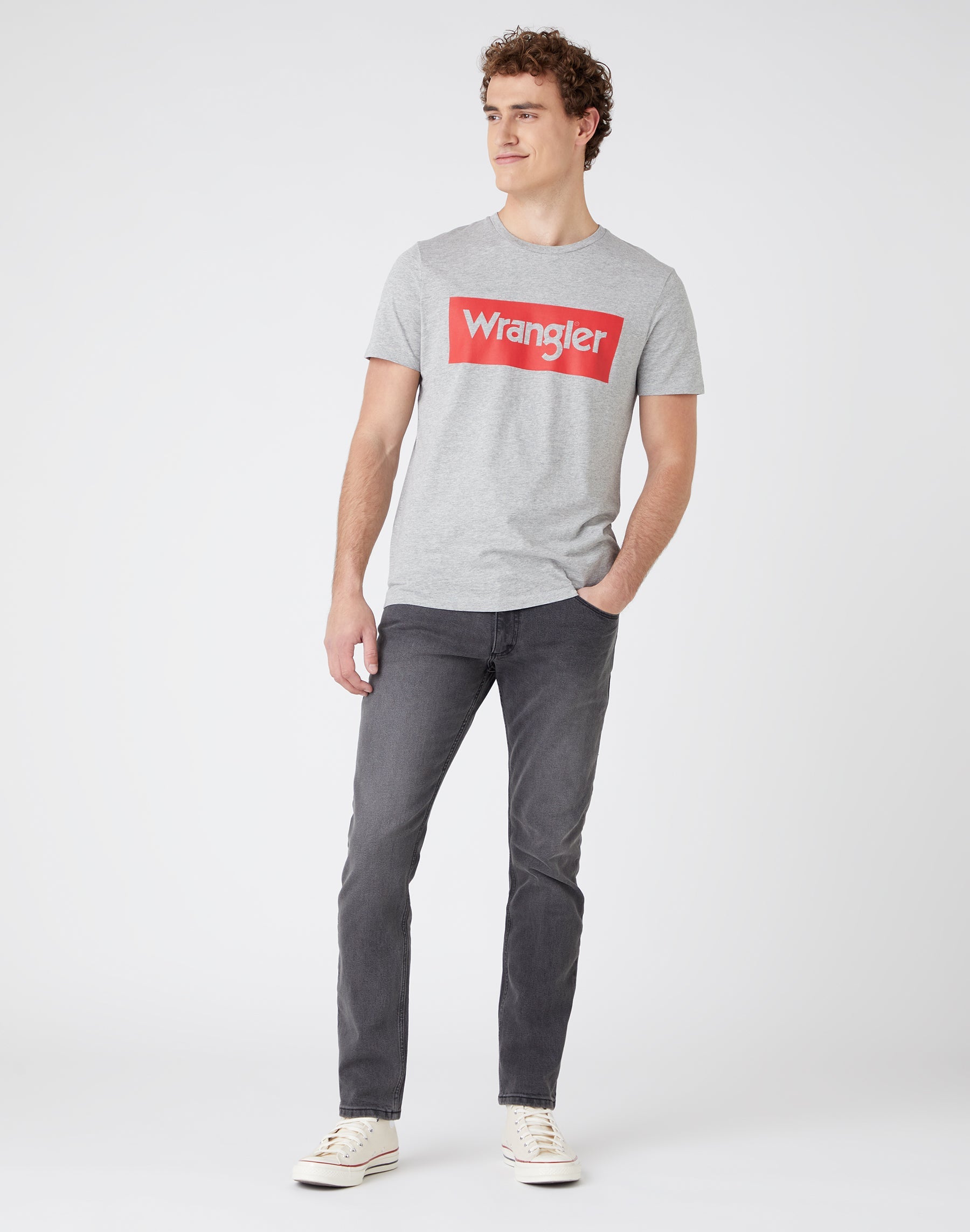 Slim Low Stretch in Great Grey Jeans Wrangler   