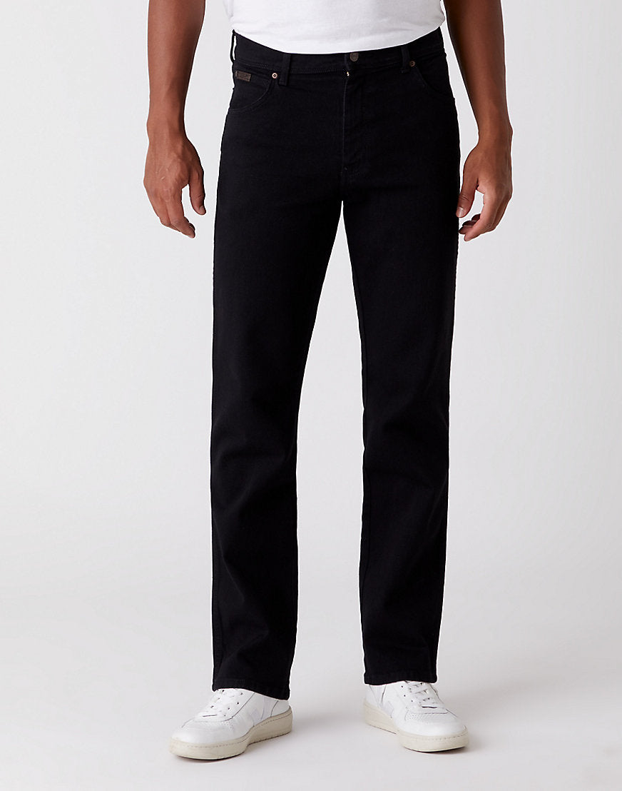 Texas Low Stretch in Black Overdye Jeans Wrangler   