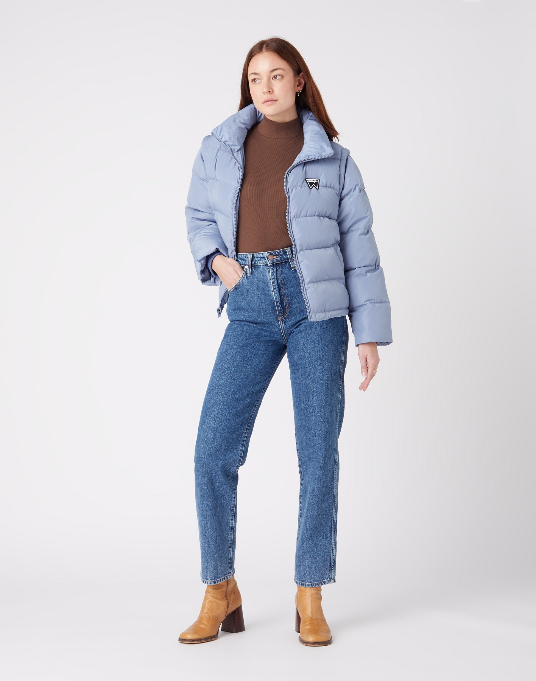 Mom Straight in Winter Hue Jeans Wrangler   