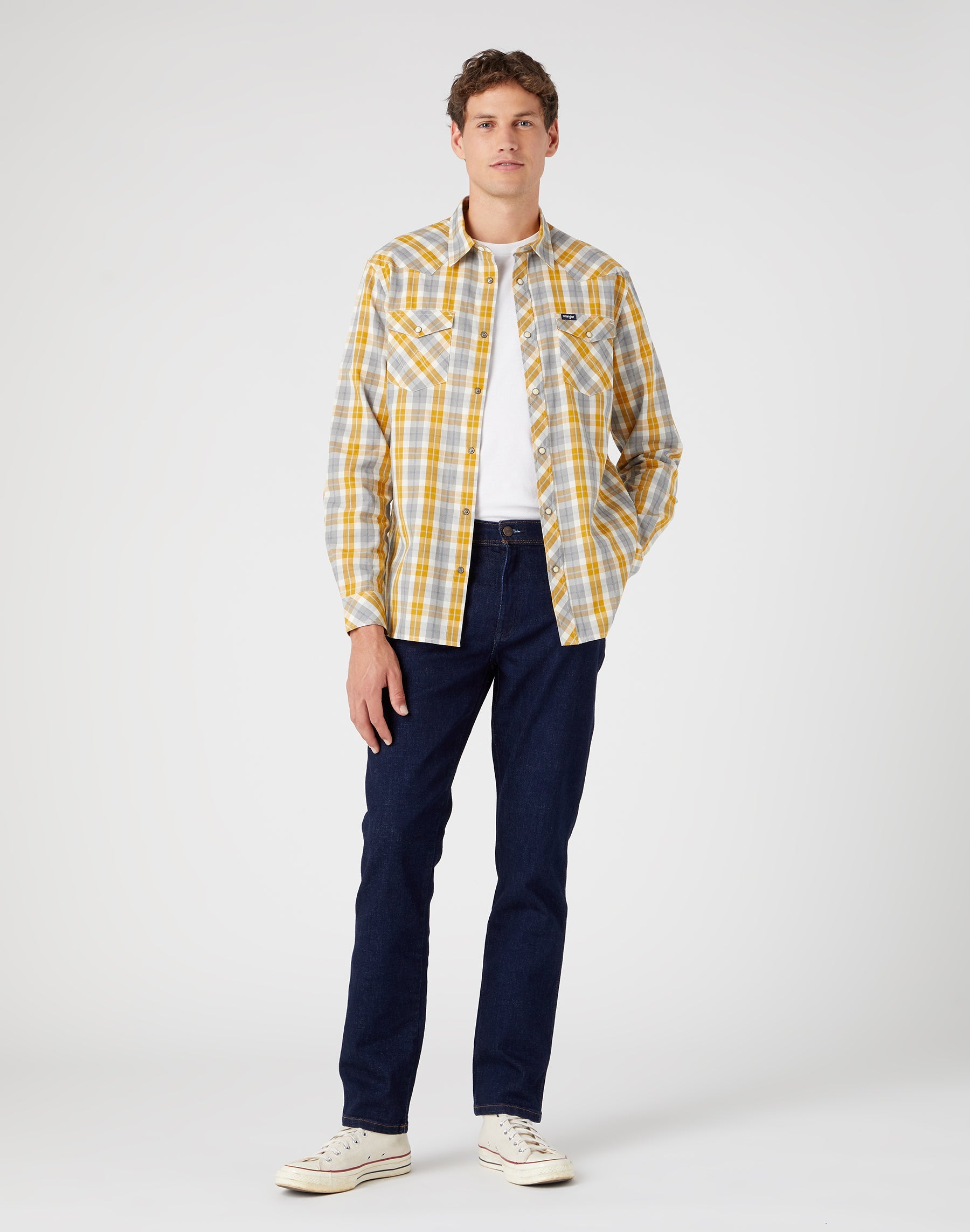 Western Shirt in Wrangler Yellow shirts Wrangler   