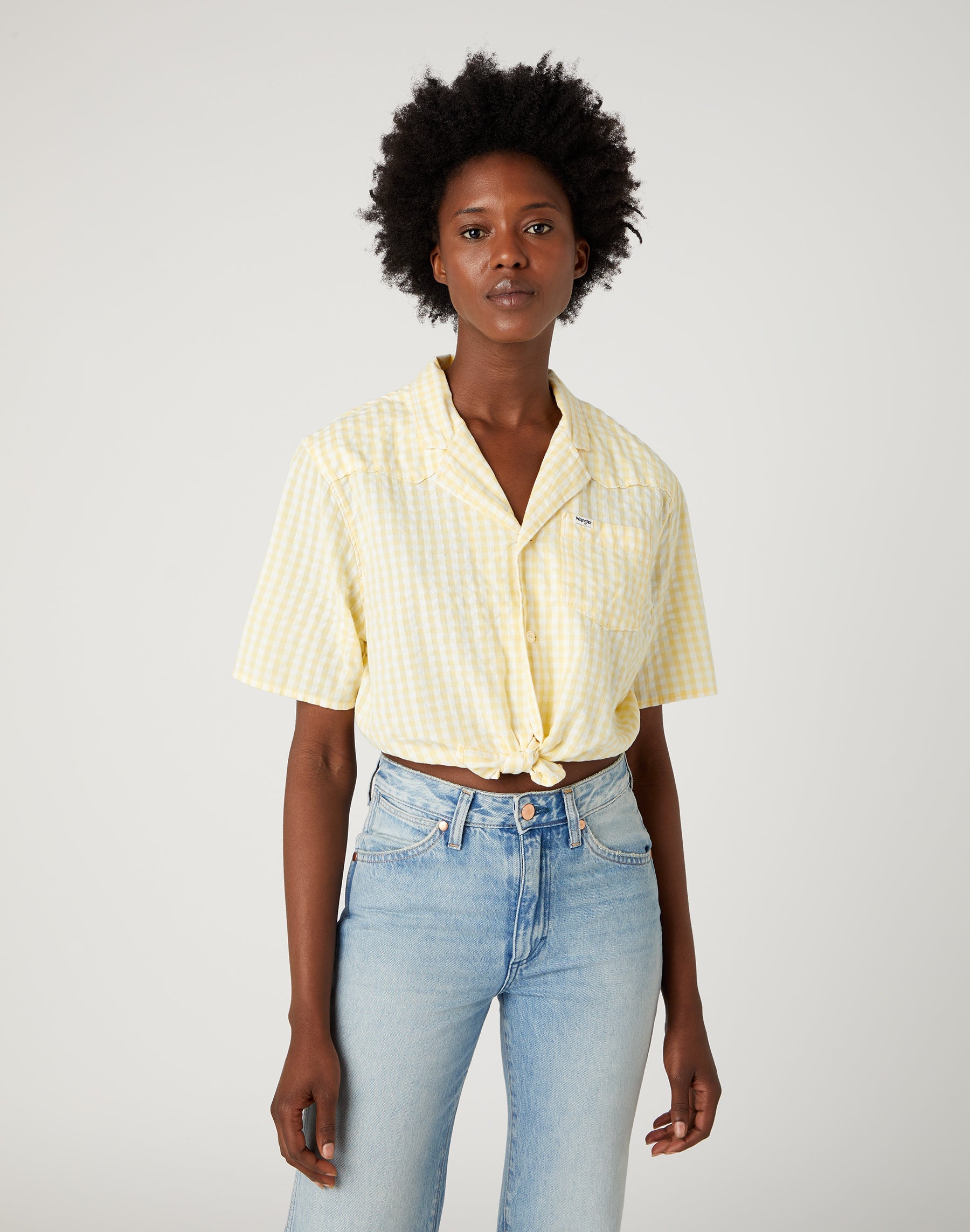 Tie Resort Shirt in Pale Banana Shirts Wrangler   