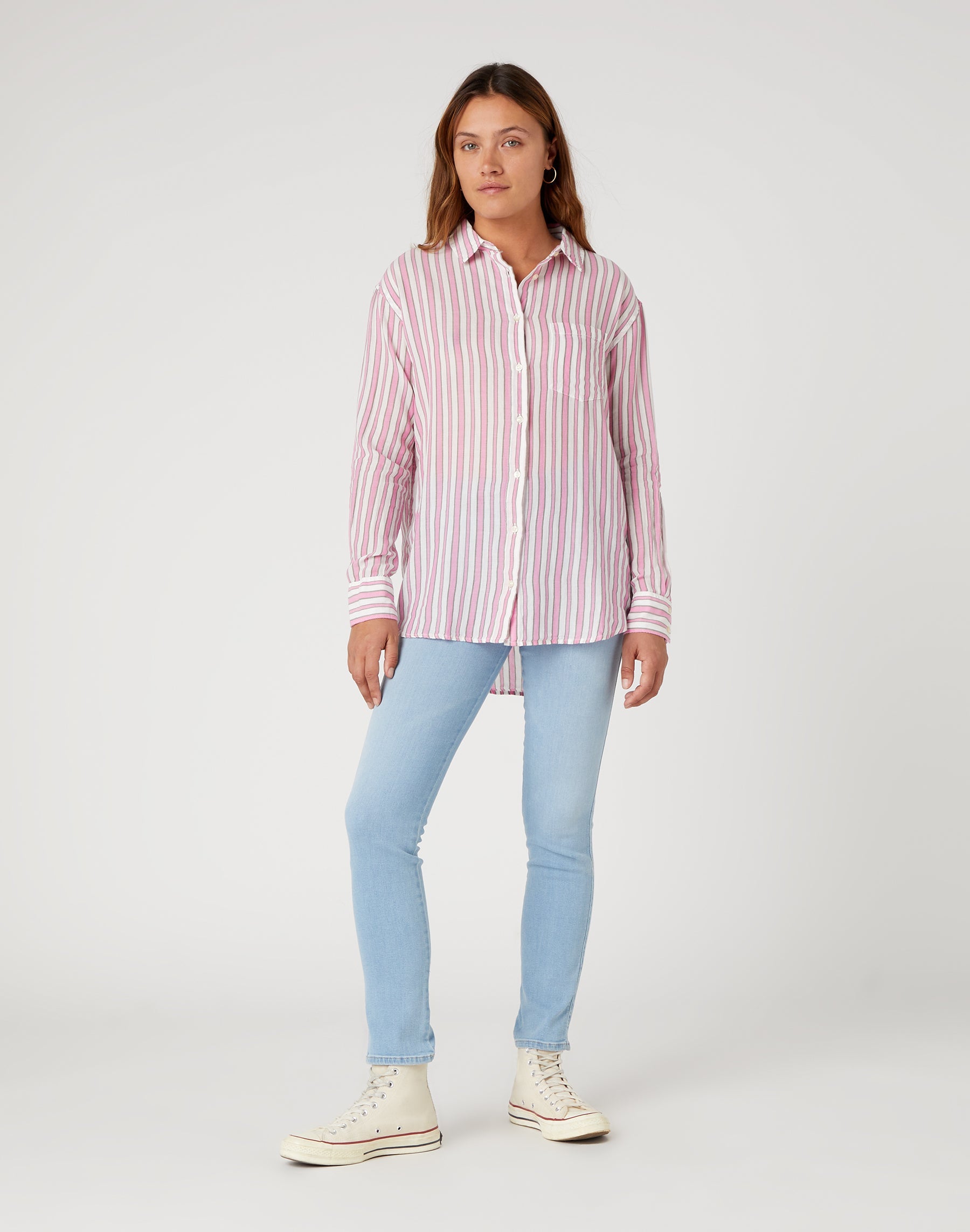 One Pocket Shirt in Fuchsia Rose Shirts Wrangler   