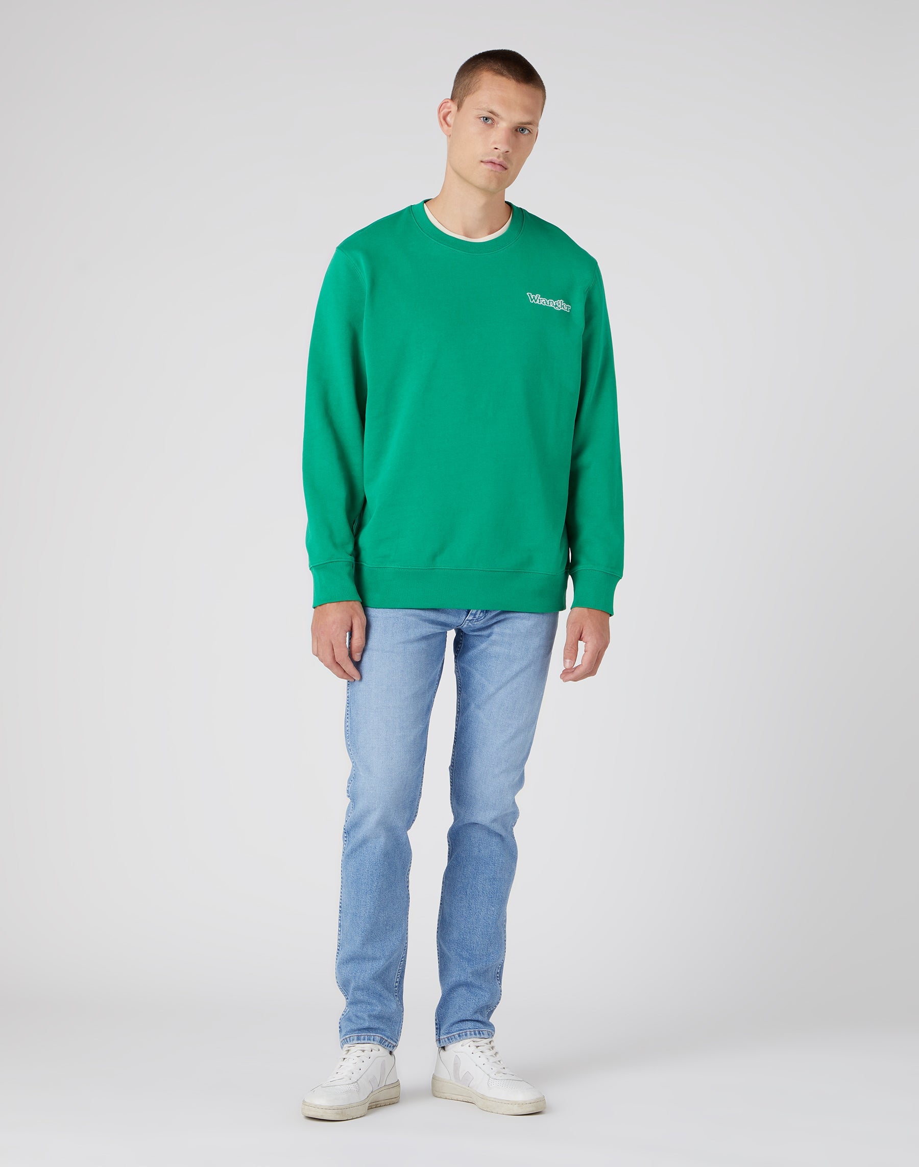 Graphic Crew in Leprechaun Green Sweatshirts Wrangler   