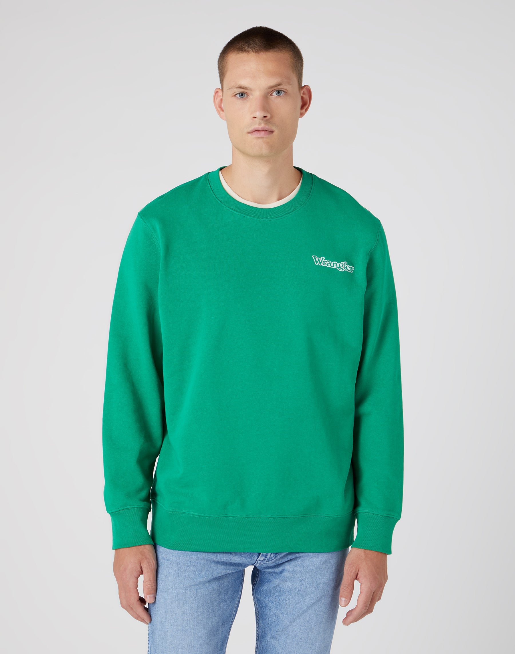 Graphic Crew in Leprechaun Green Sweatshirts Wrangler   