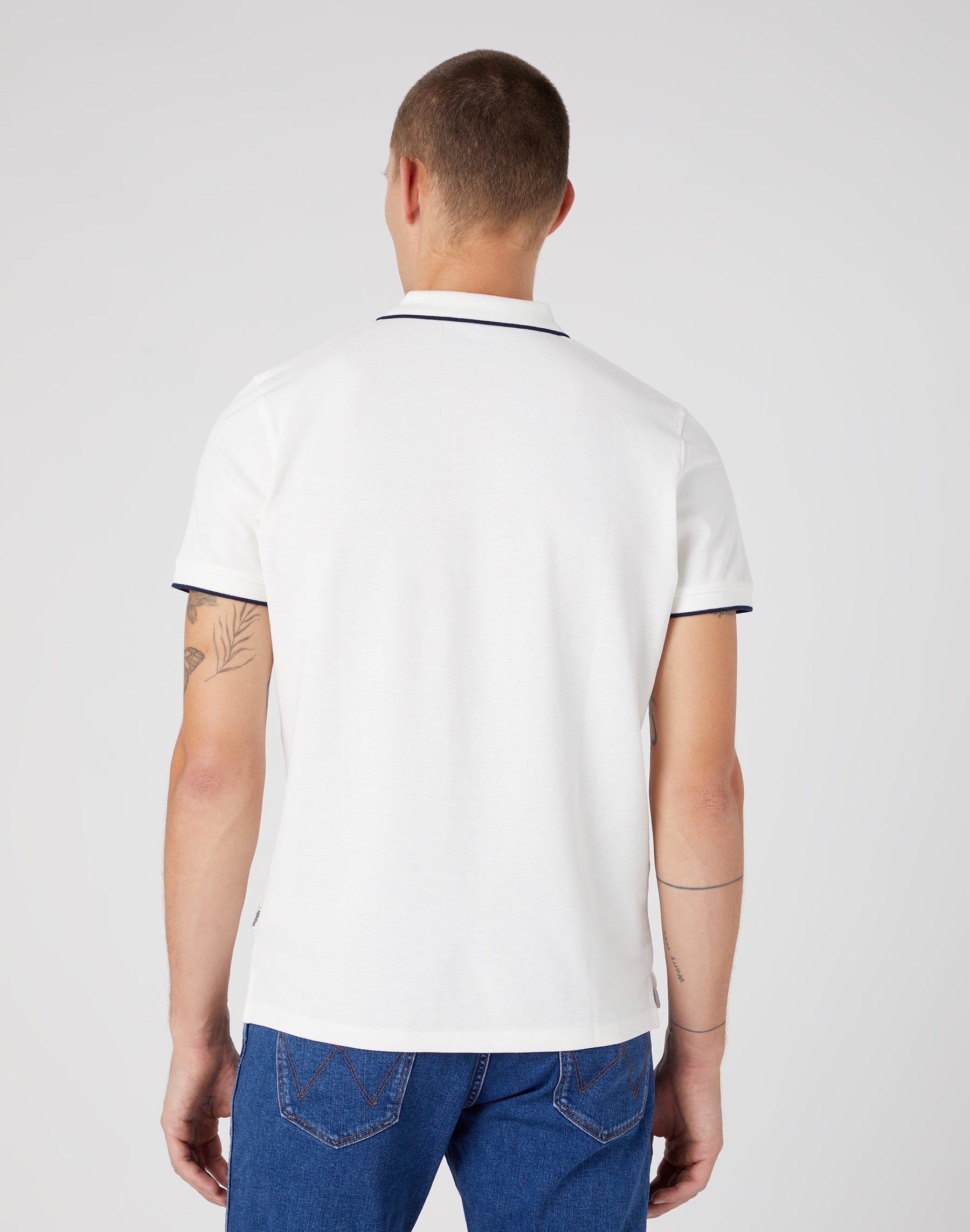 Polo Shirt in Worn White Polos Wrangler   