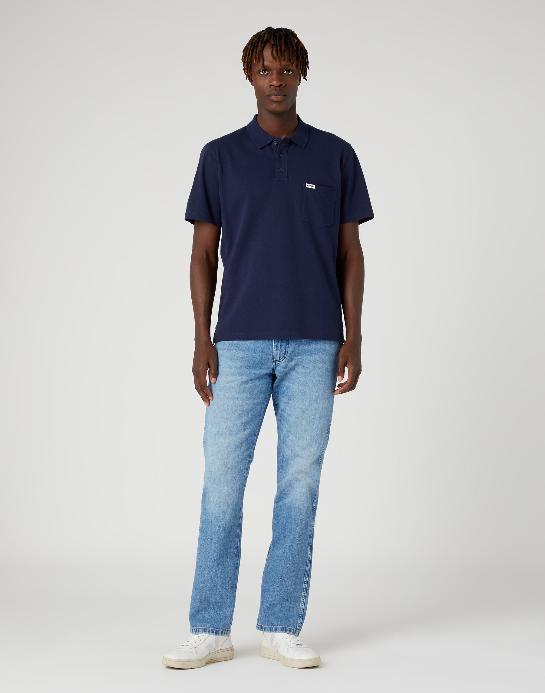 Polo shirt in navy polos Wrangler   