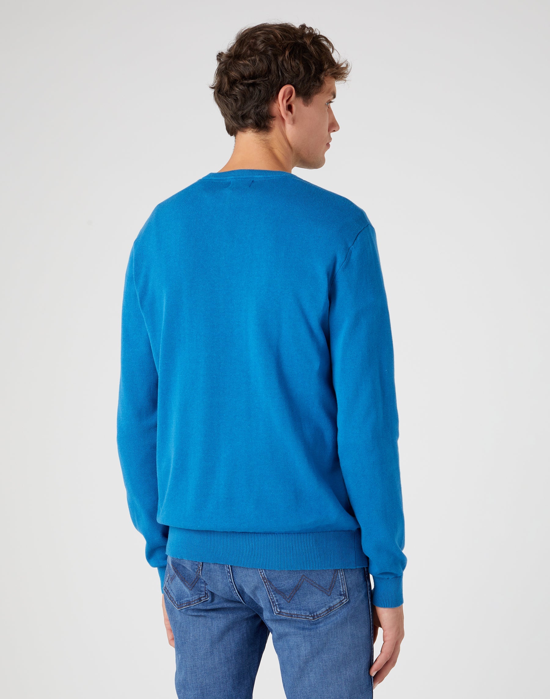 Crewneck Knit in Deep Water Sweater Wrangler   