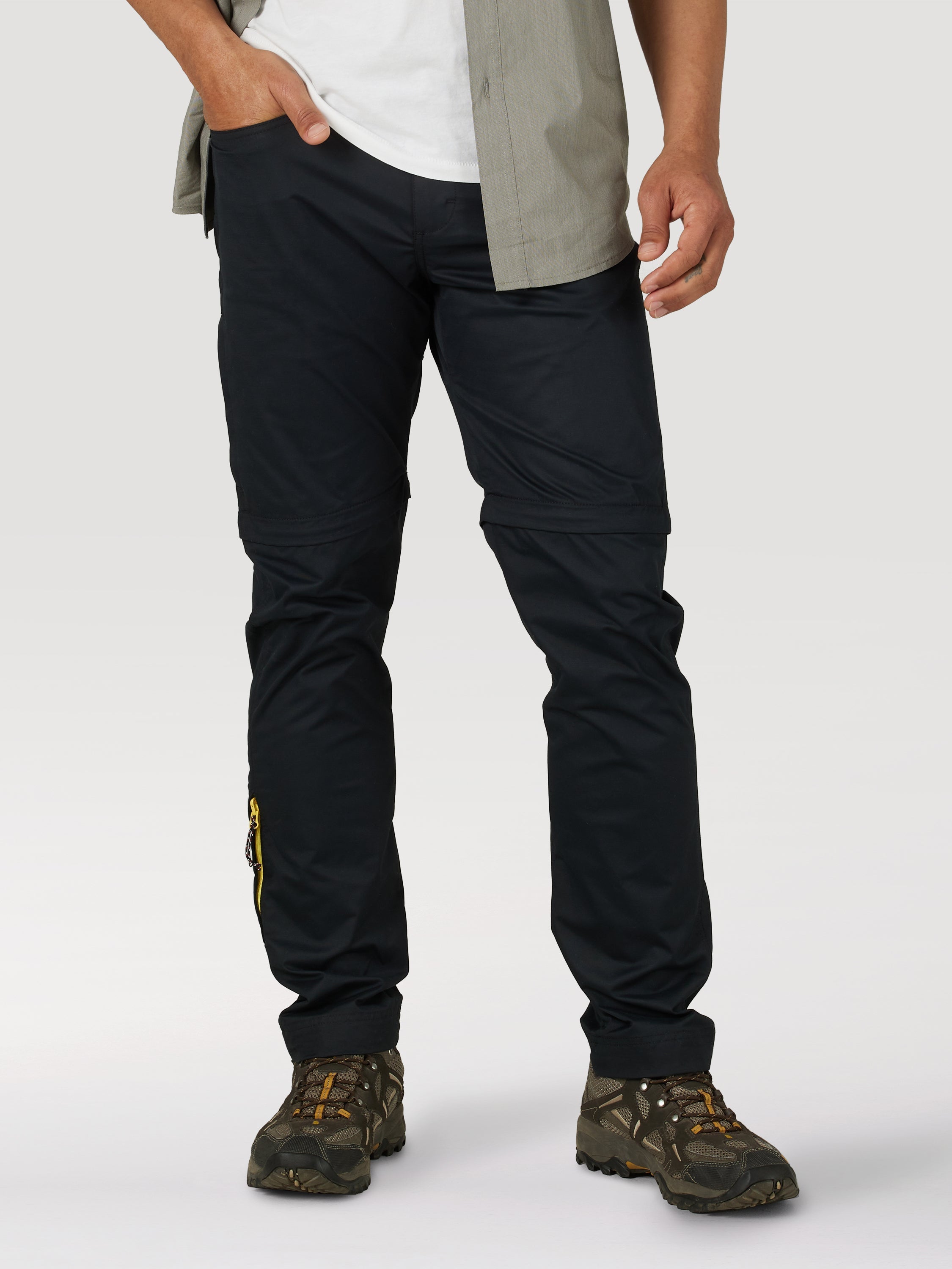 All Terrain Gear Packable Zipoff Cargo in Black Pants Wrangler   