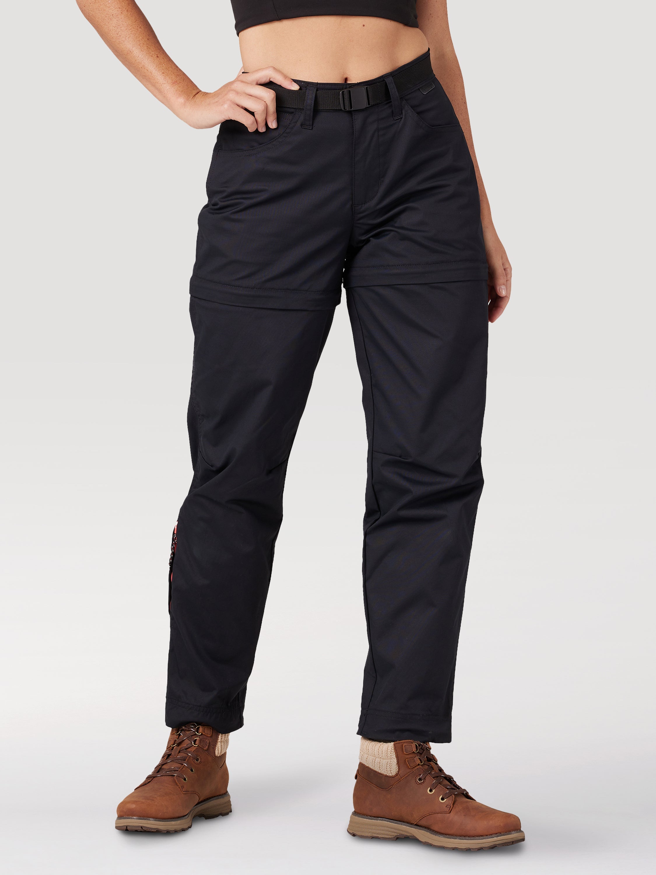 Packable Zipoff Pant in Black Pants Wrangler   