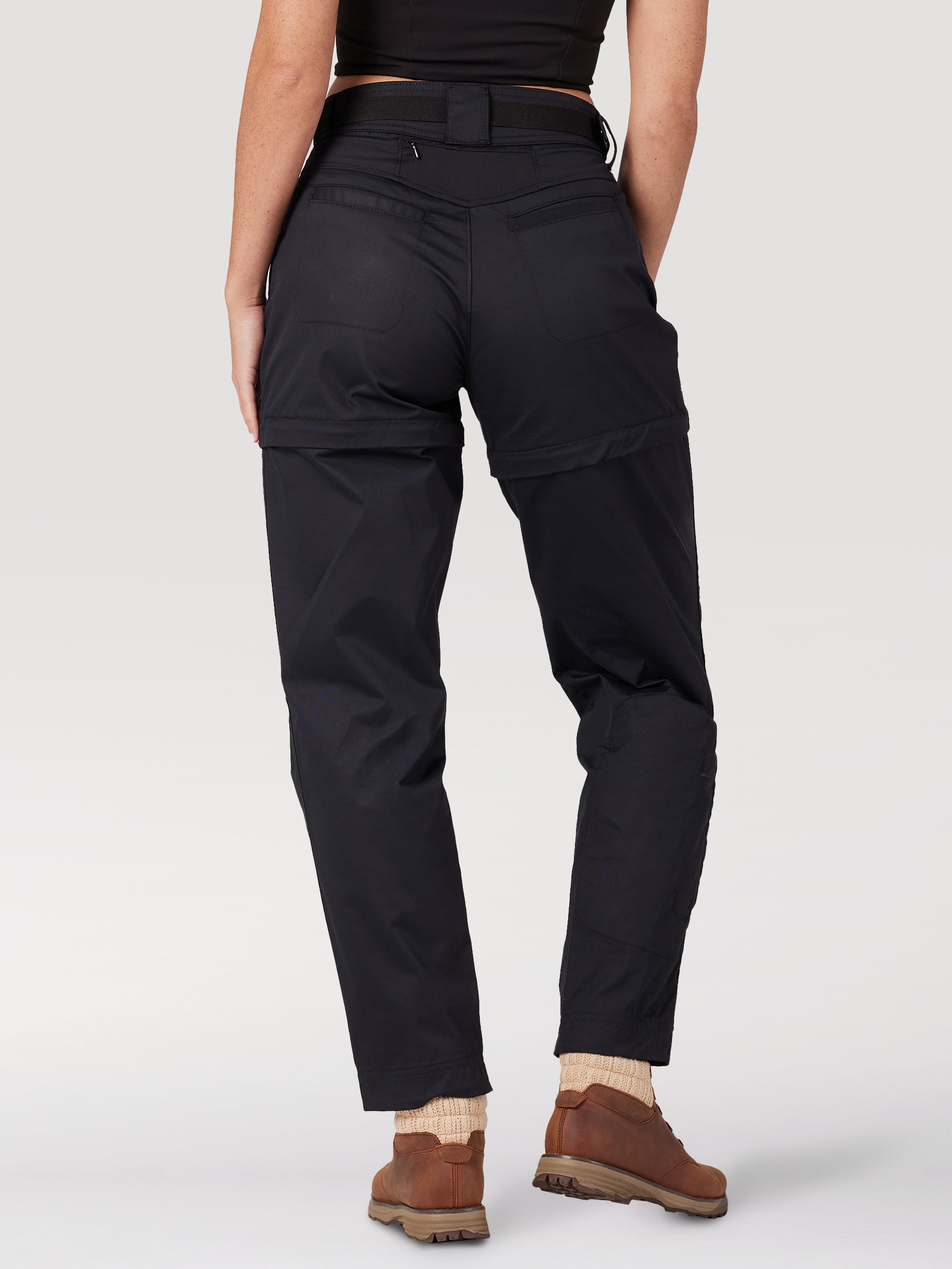 Packable Zipoff Pant in Black Pants Wrangler   