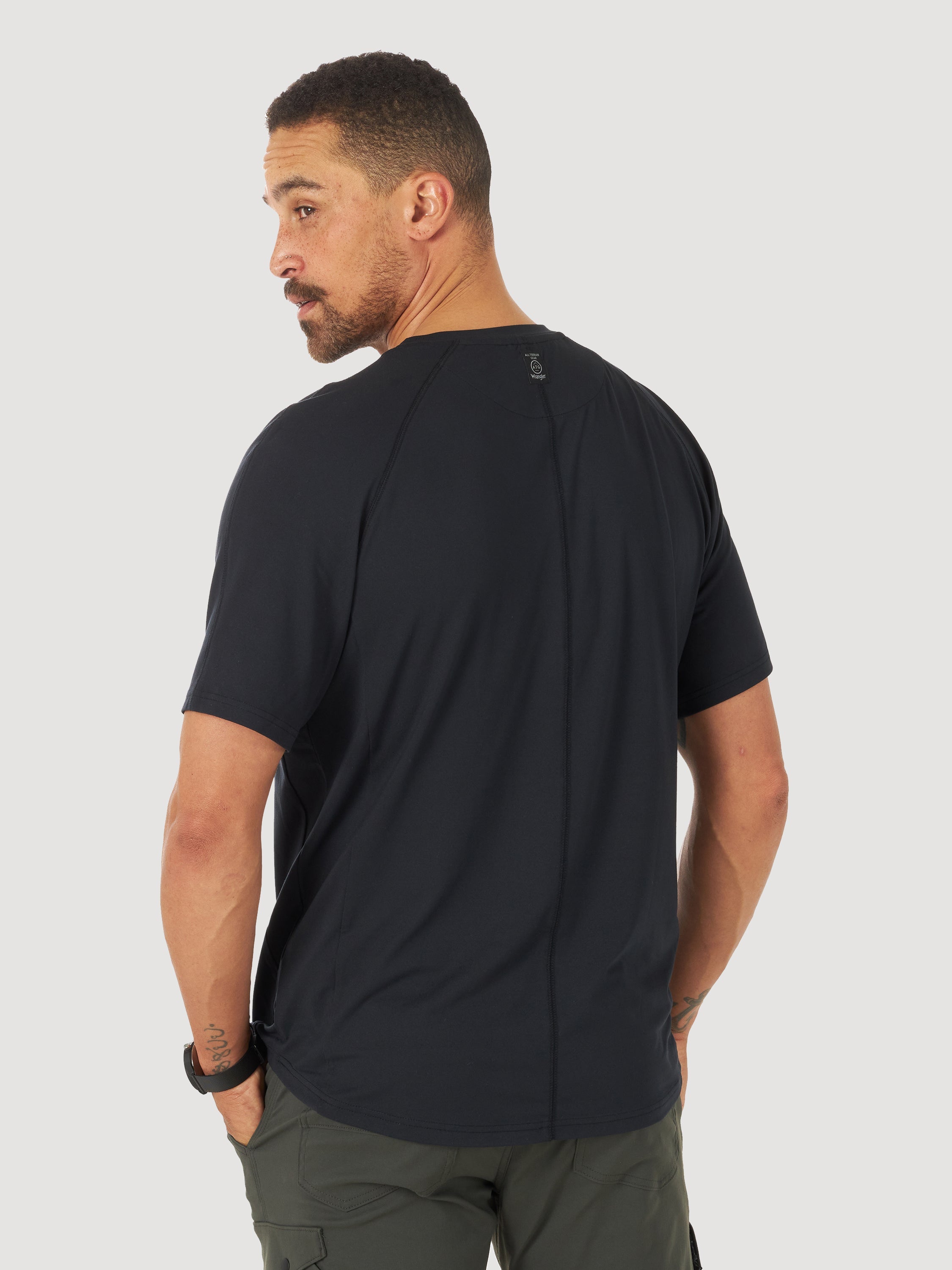 All Terrain Gear Short Sleeve Performance Tee in Black T-Shirts Wrangler   