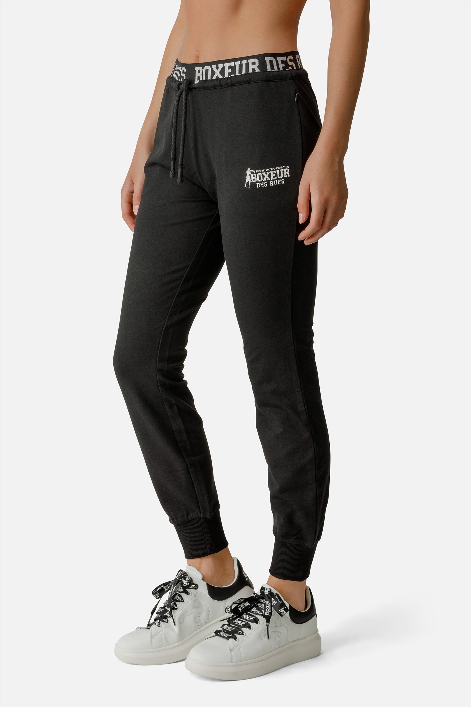 Logo Essential Pants in Black Pants Boxeur des Rues   