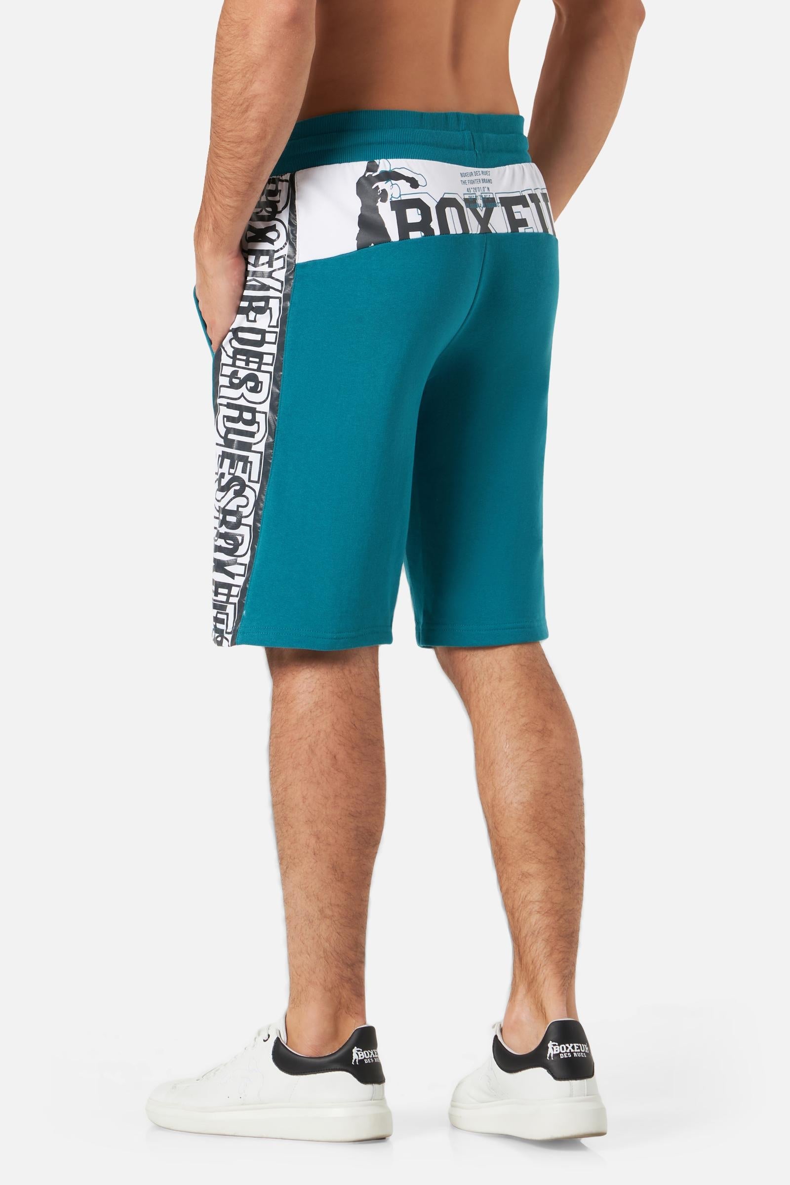 Short Sweatpants W/ Inserts in Ocean Shorts Boxeur des Rues   