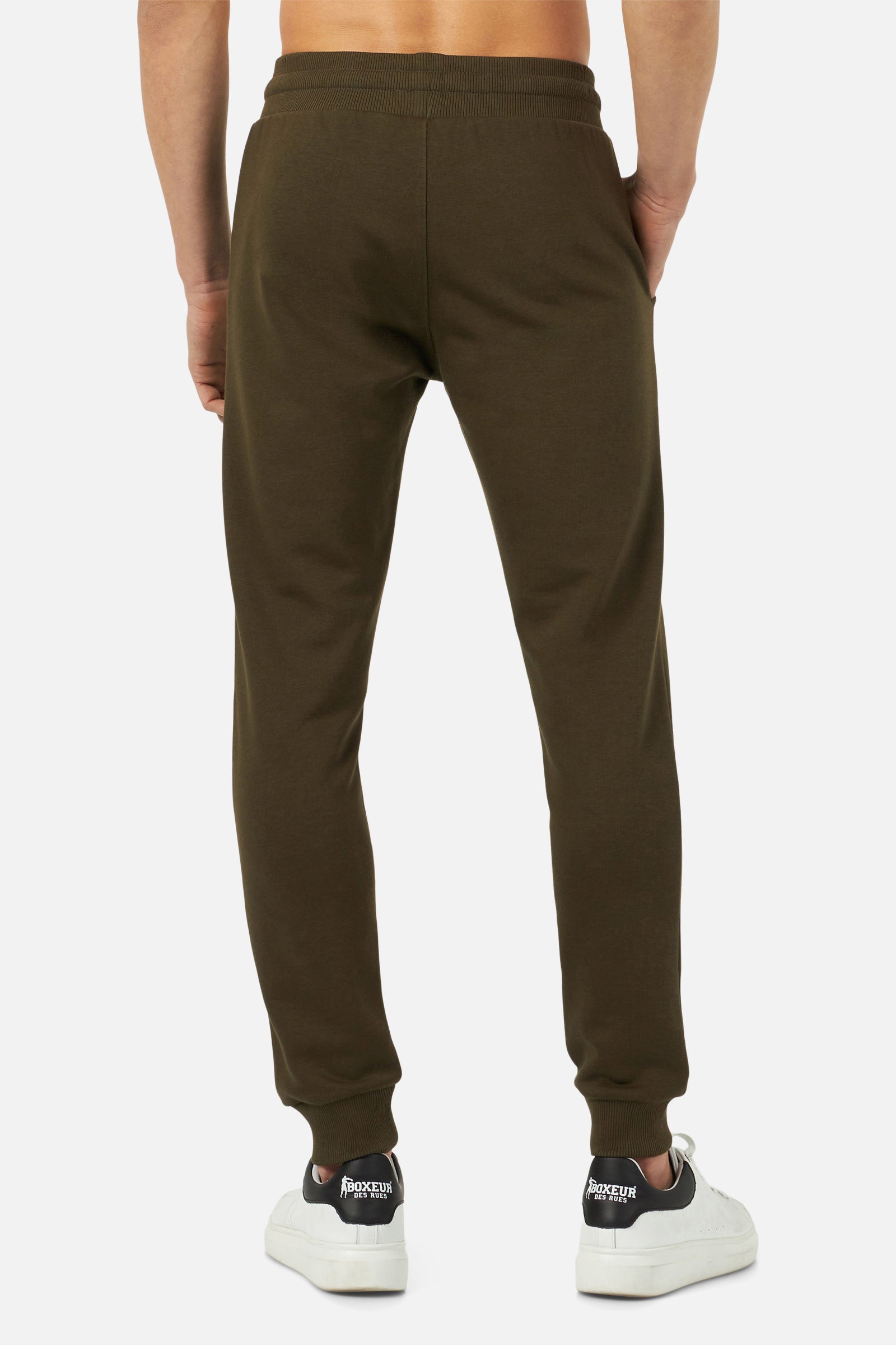 Slim Fit Sweatpant With Logo in Army Pants Boxeur des Rues   