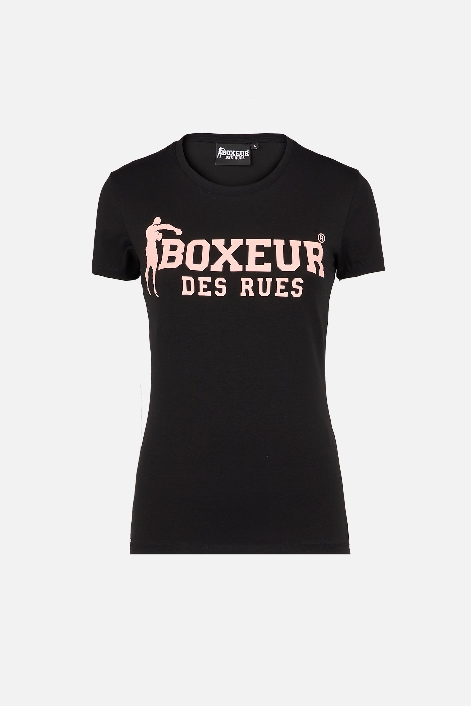 Basic T-Shirt With Front Logo in Black T-Shirts Boxeur des Rues   