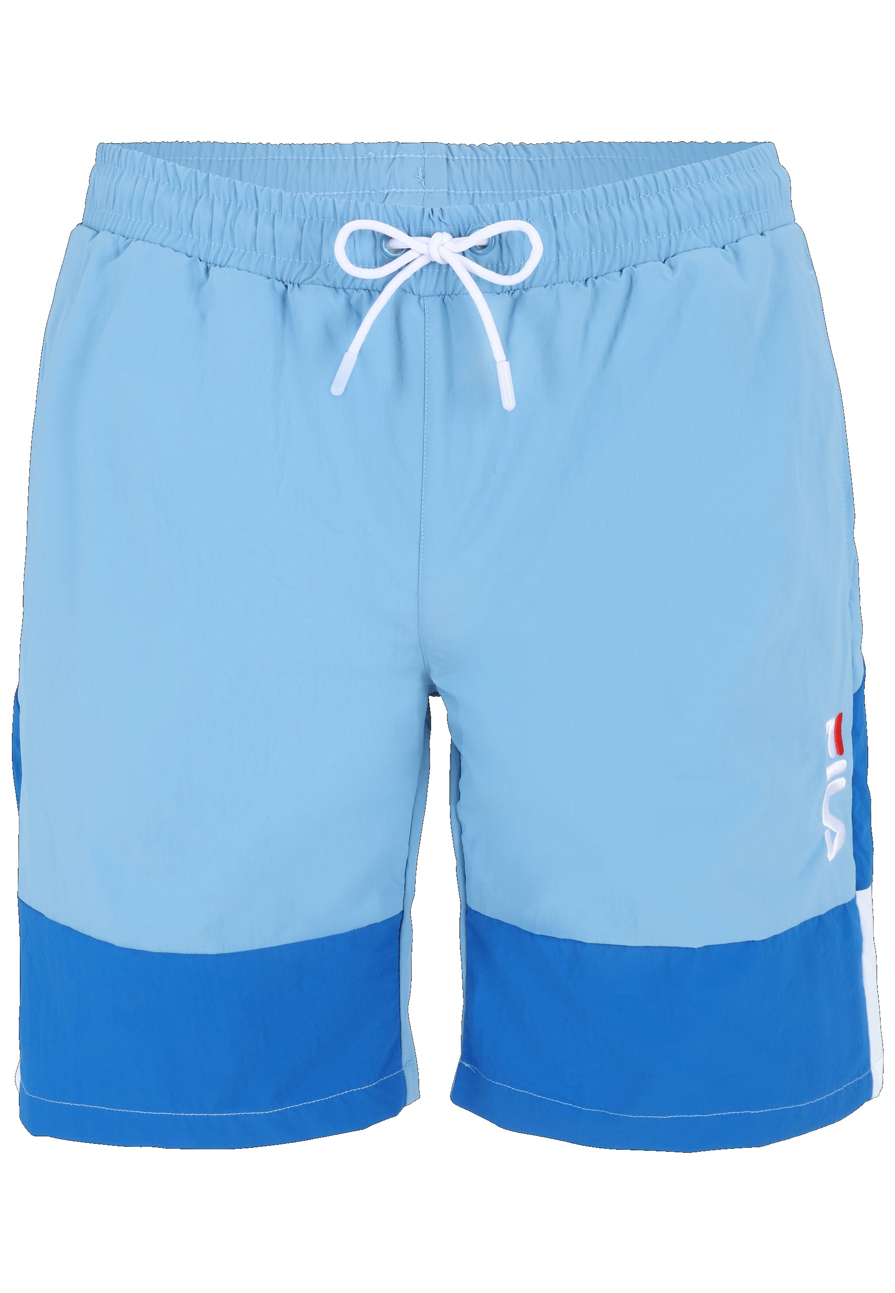 Sciacca Swim Shorts in Lichen Blue-Vallarta Blue-Bright White Swim Shorts Fila   