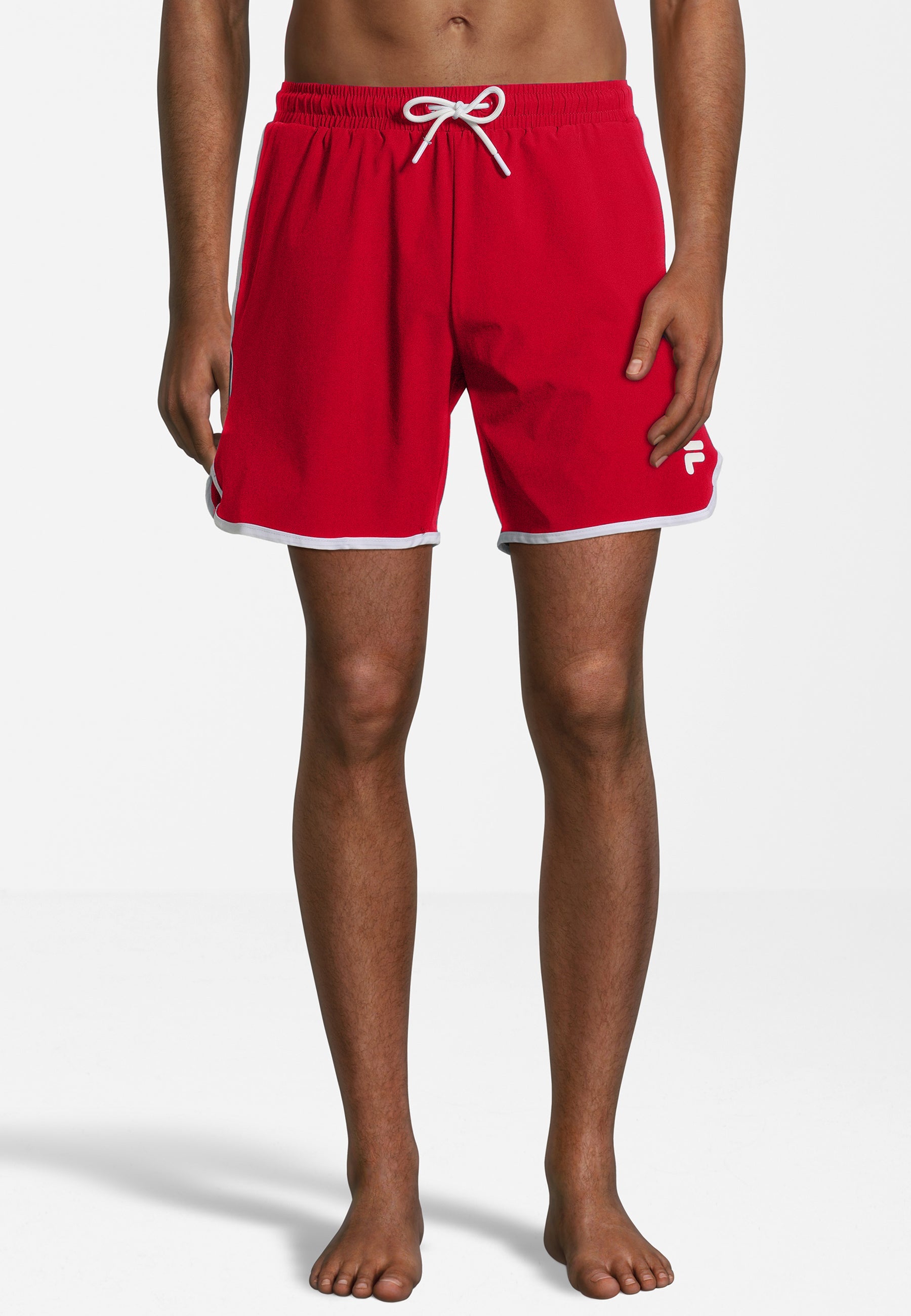 Scilla Beach Shorts in True Red Swim Trunks Fila   