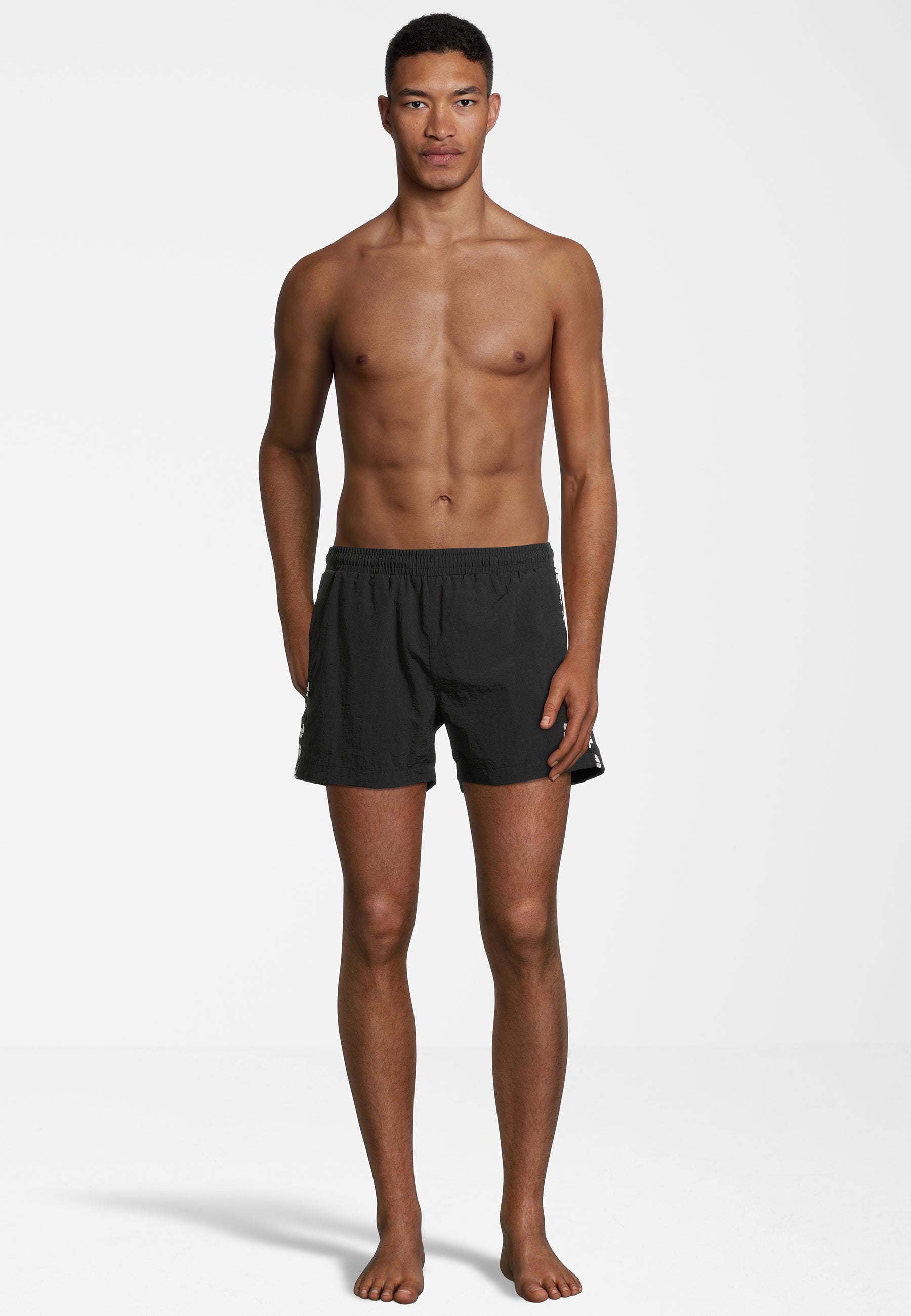 Segrate Beach Shorts in Black Swim Trunks Fila   