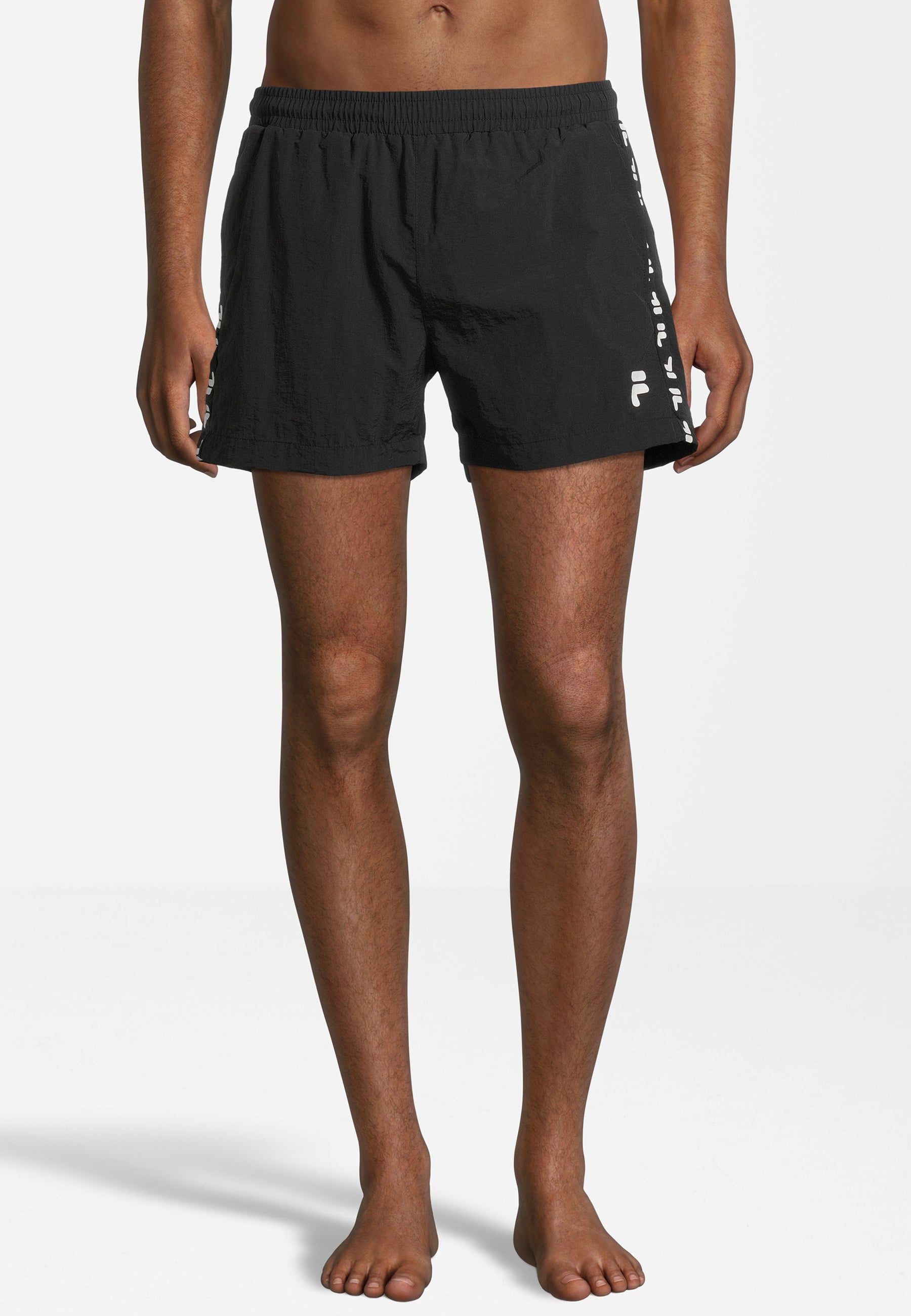 Segrate Beach Shorts in Black Swim Trunks Fila   